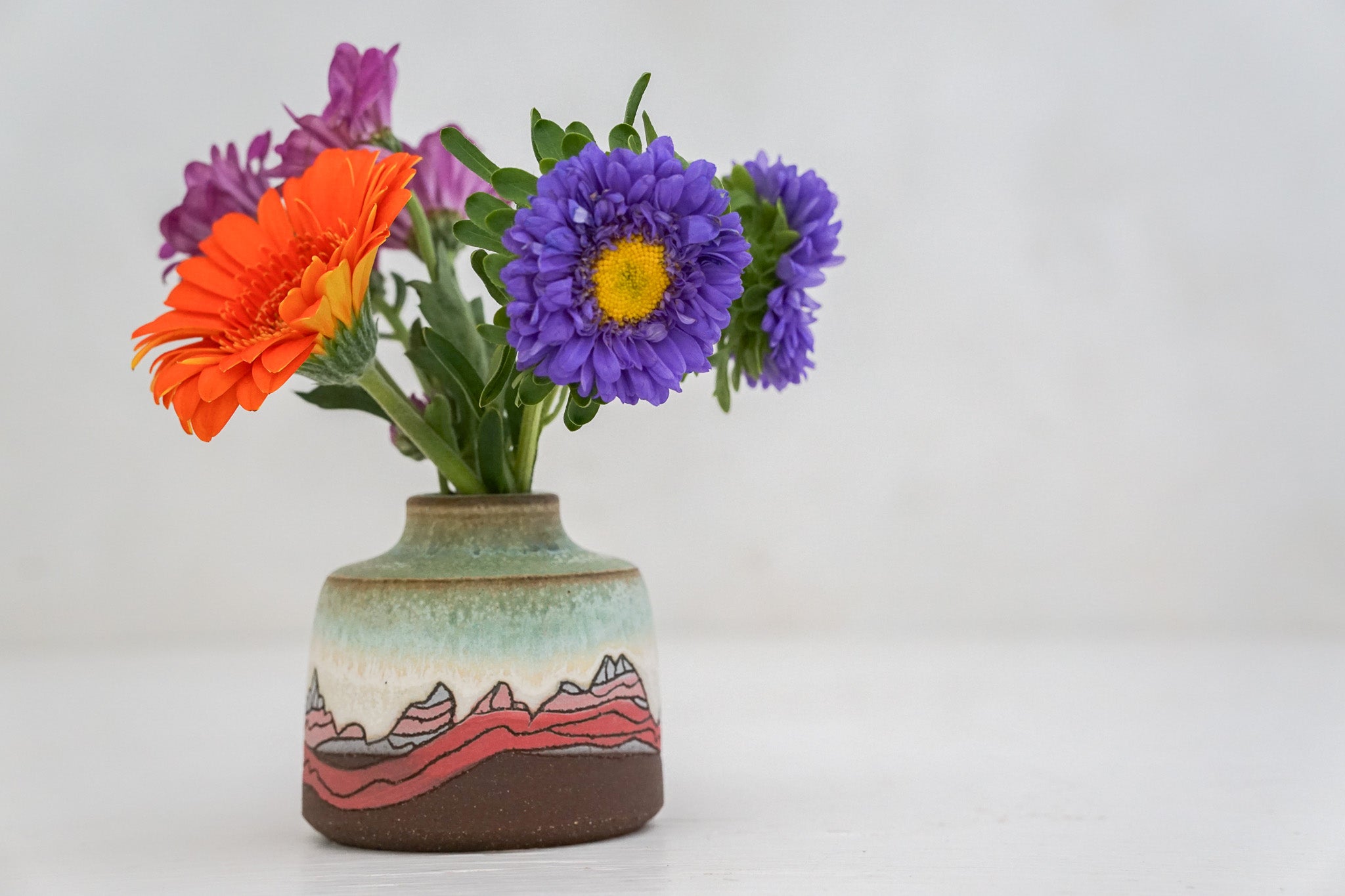 E Teton Pinks Budvase