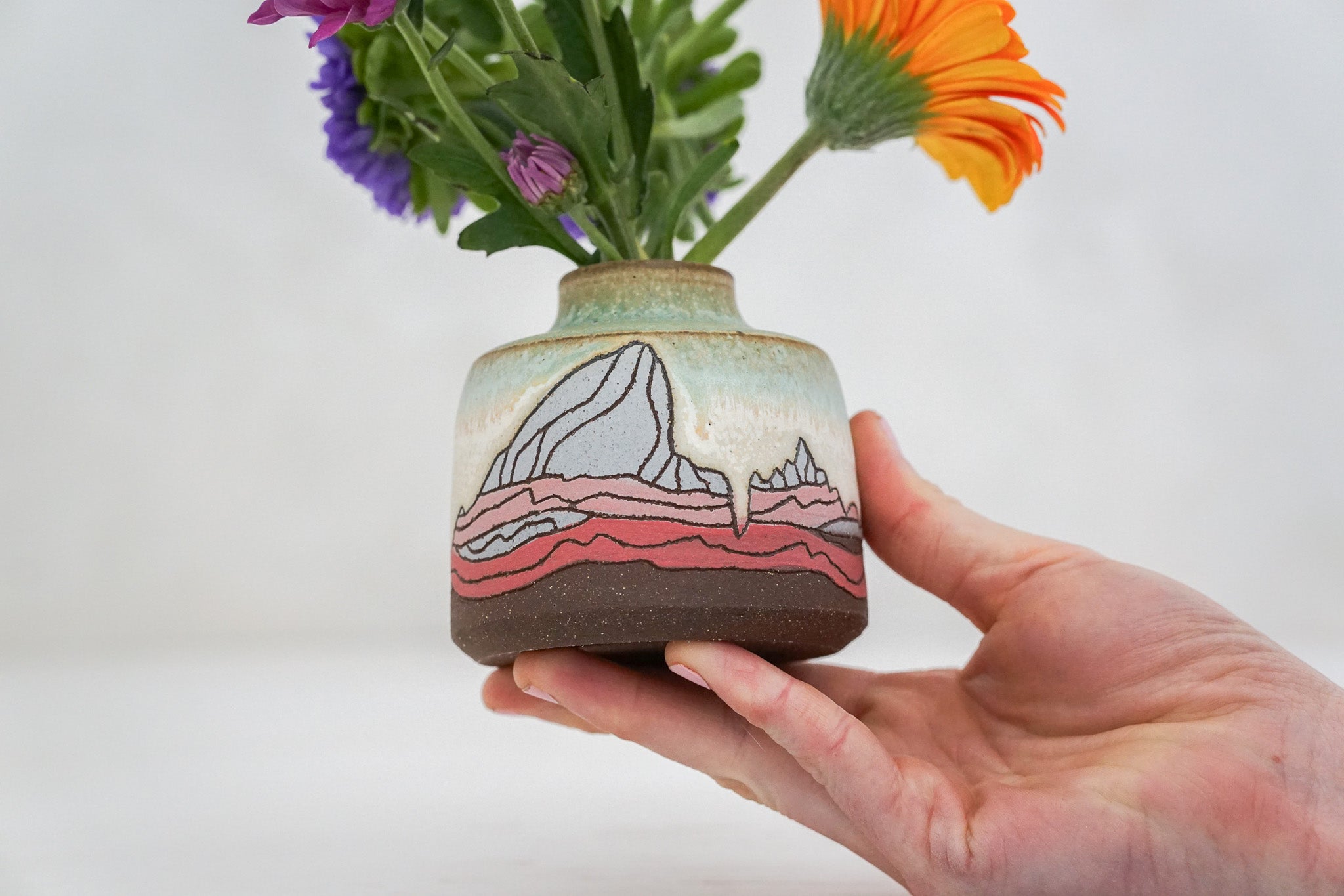 E Teton Pinks Budvase