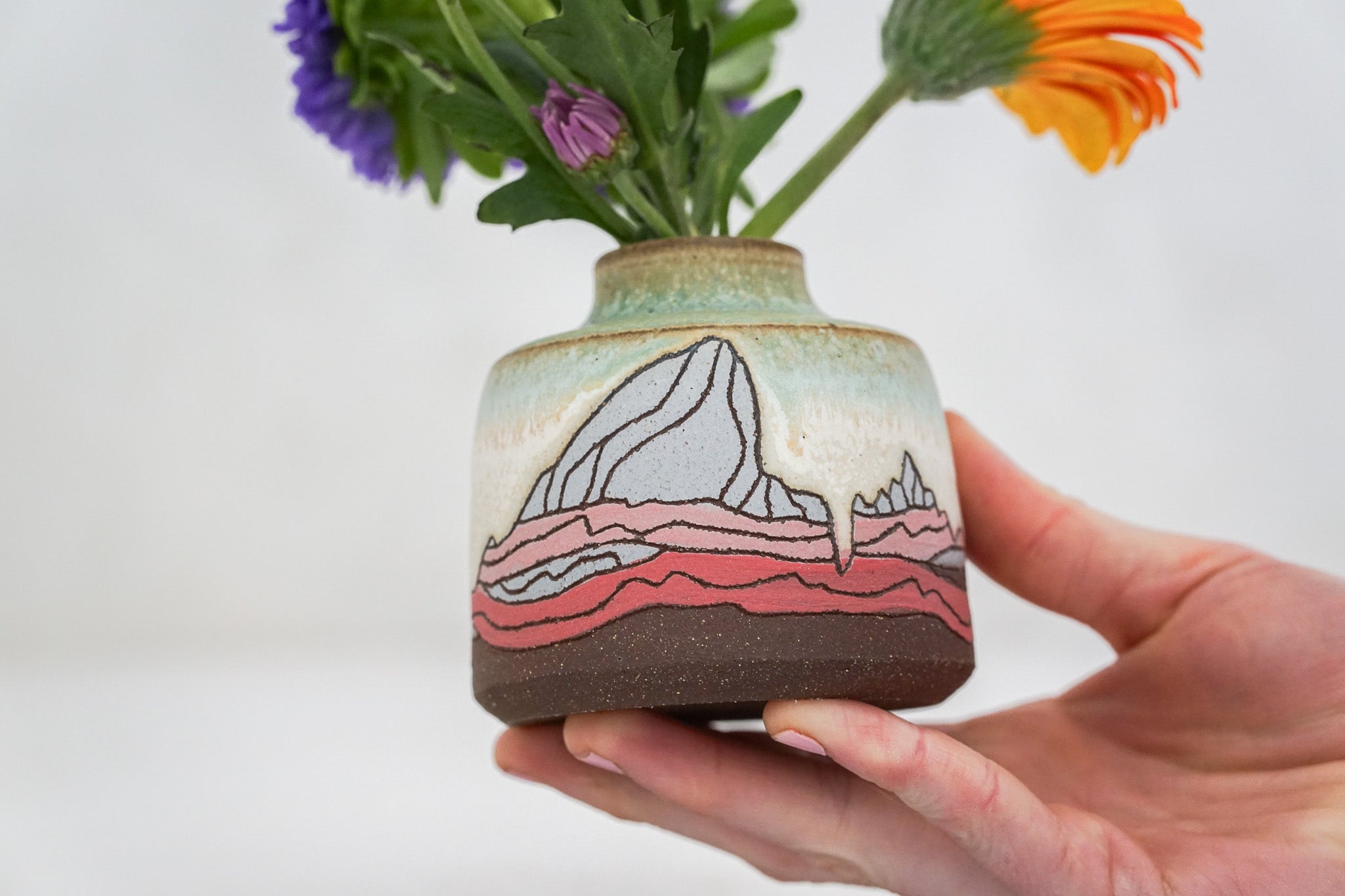 E Teton Pinks Budvase
