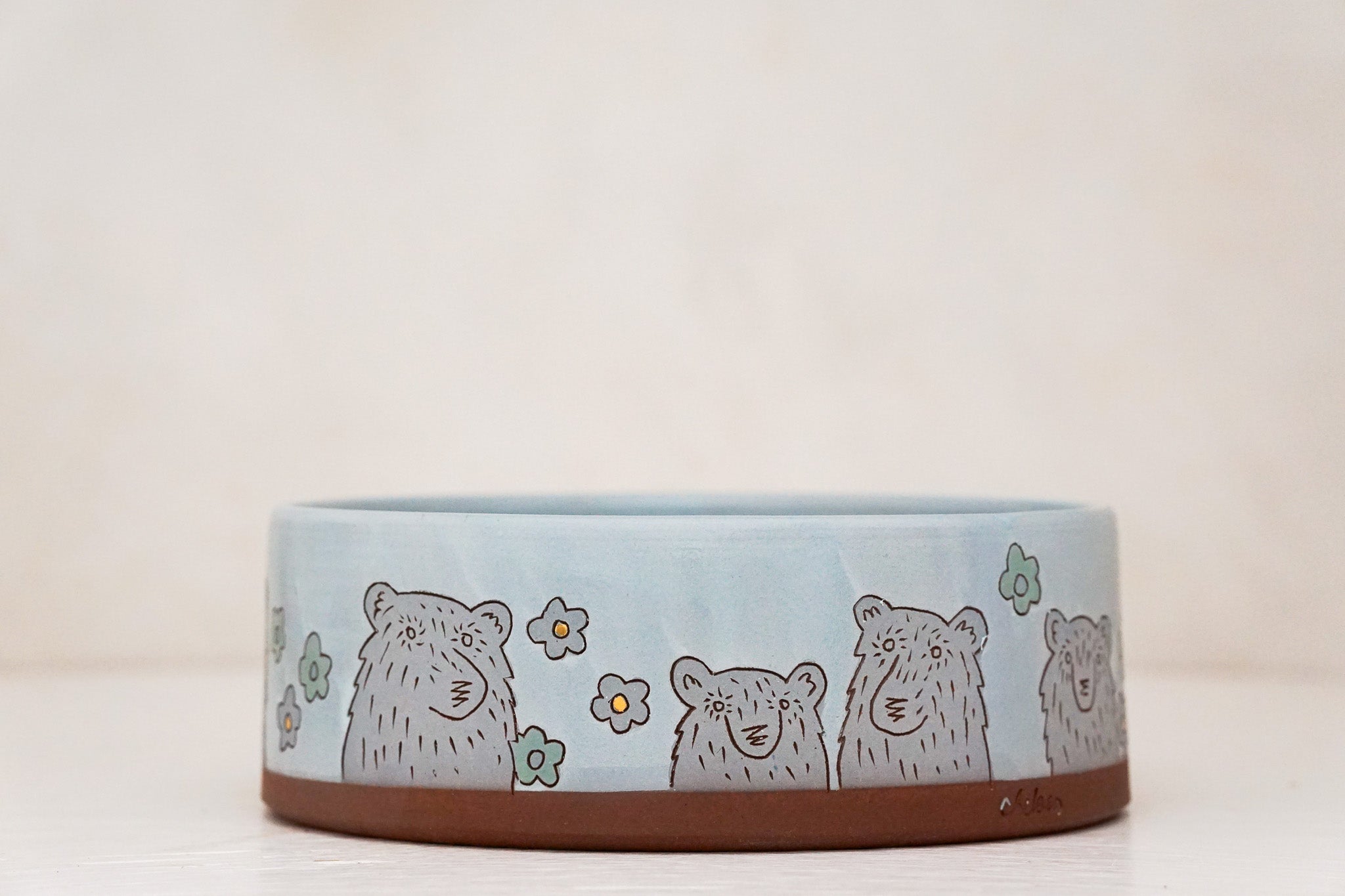 GOLD Large bear Bowl in Ira