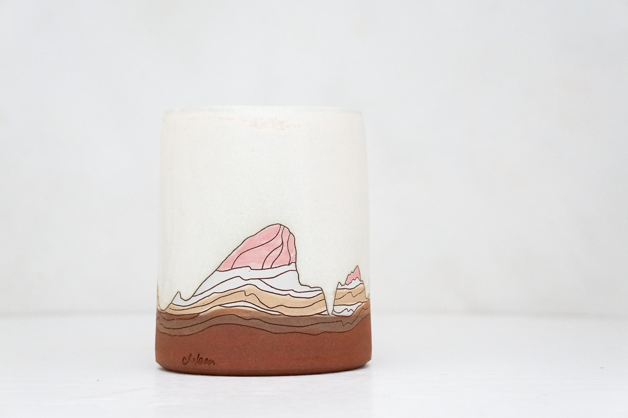 E Teton Utensil Crock in Bone