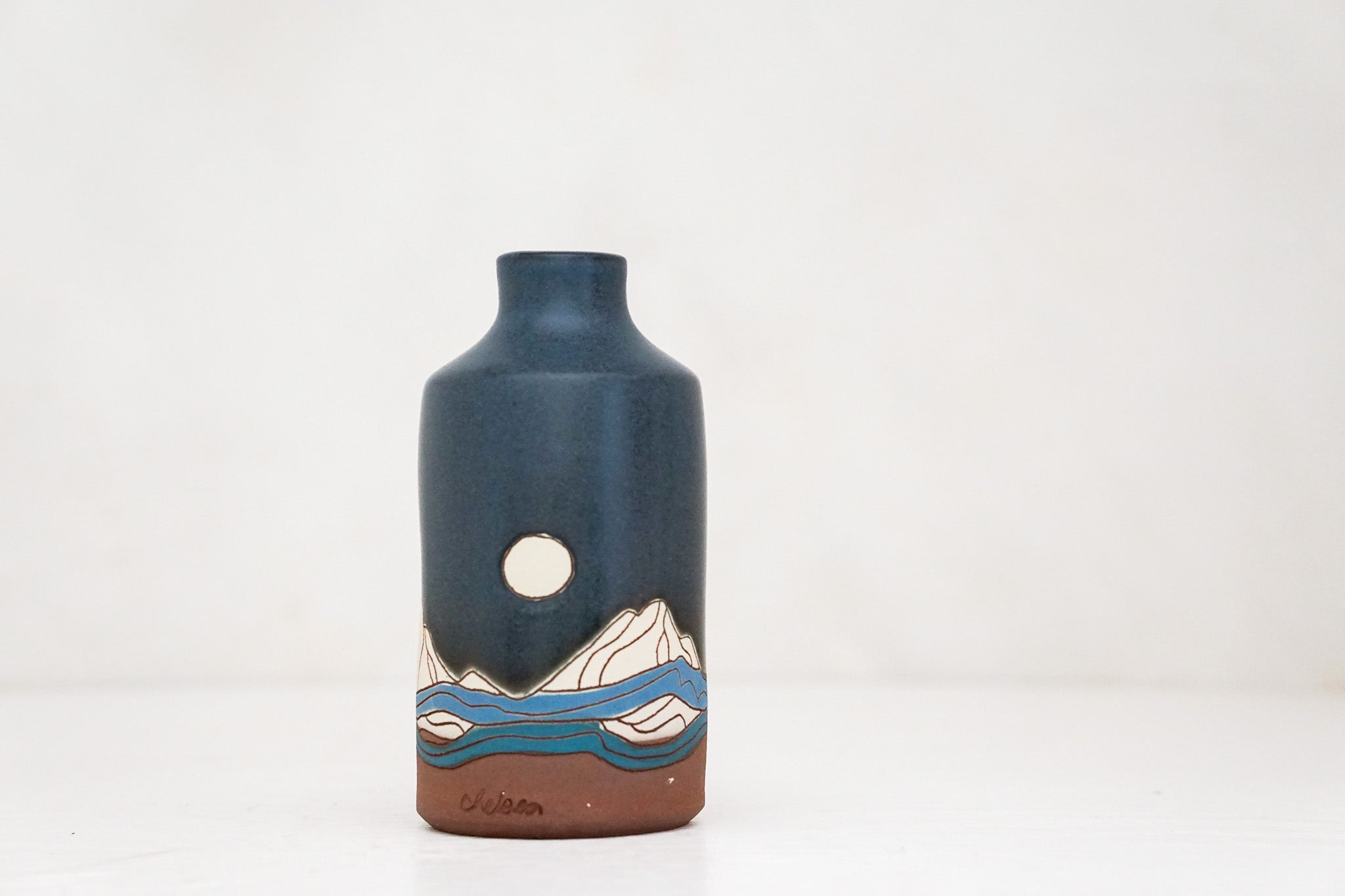 Mtn Moon Bottle vase in Darby