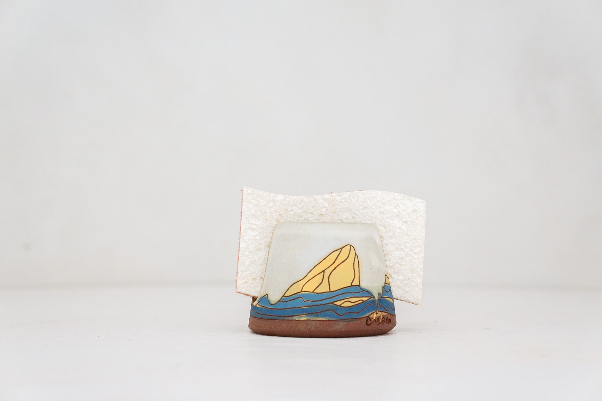 E Teton Sponge Holder in Bone