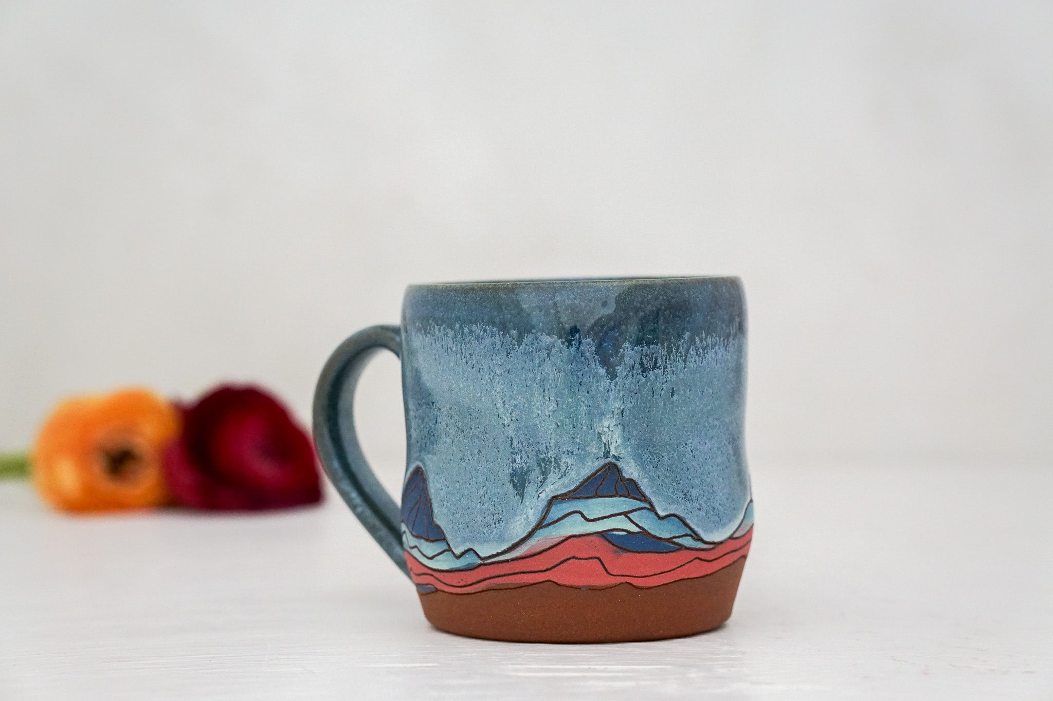 W Teton Blues Wavy mug