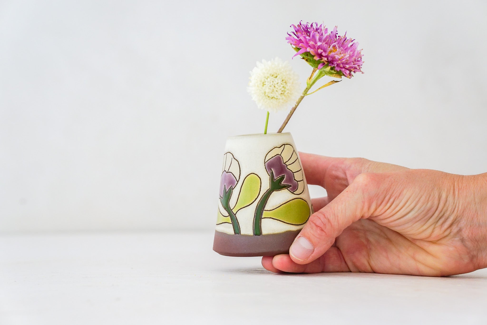 Feels like Spring Flower Bud vase in Bone