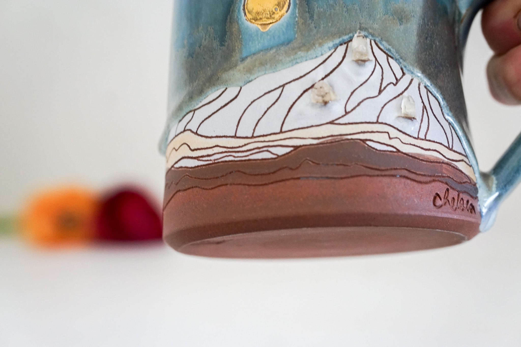 Topaz full moon GOLD Mug
