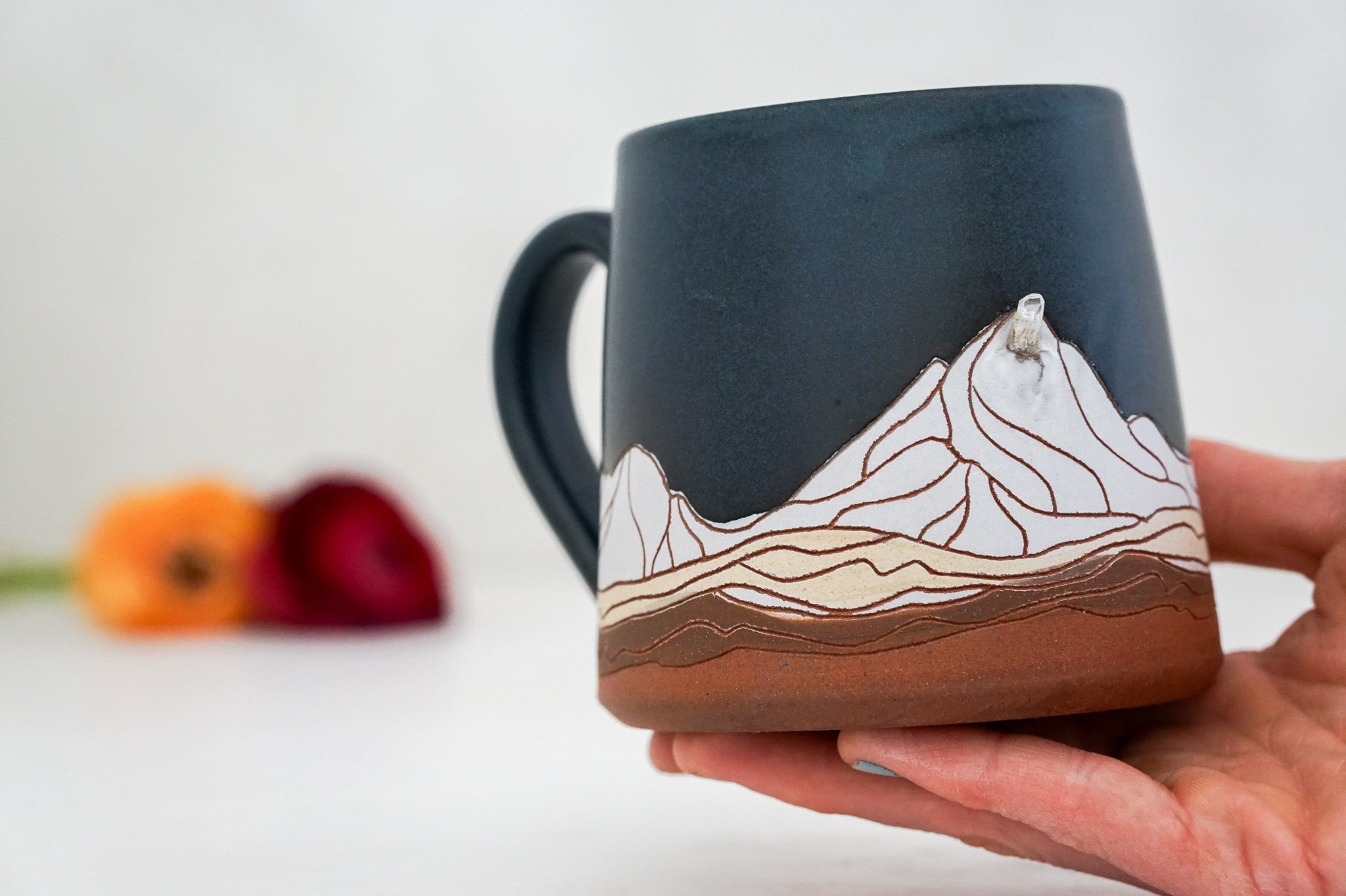 Topaz full moon Mug GOLD in Darby