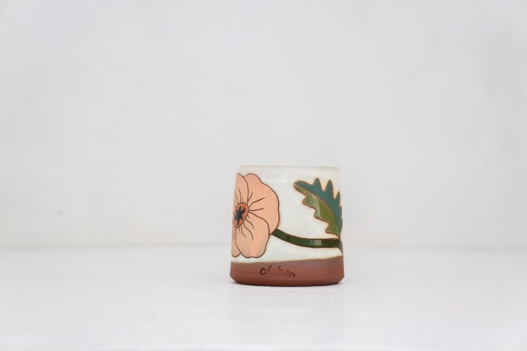 Poppy Pitcher in Bone