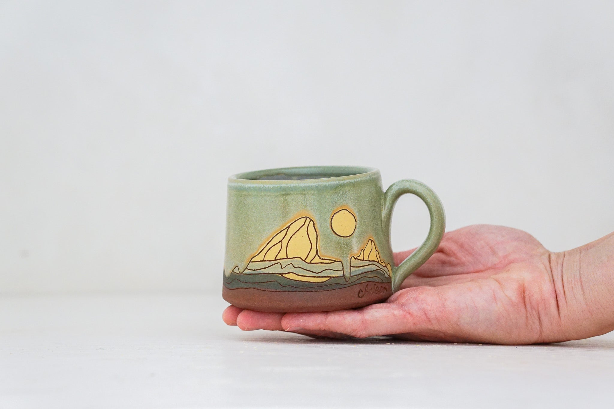 E Teton moon mug shortie in Sage