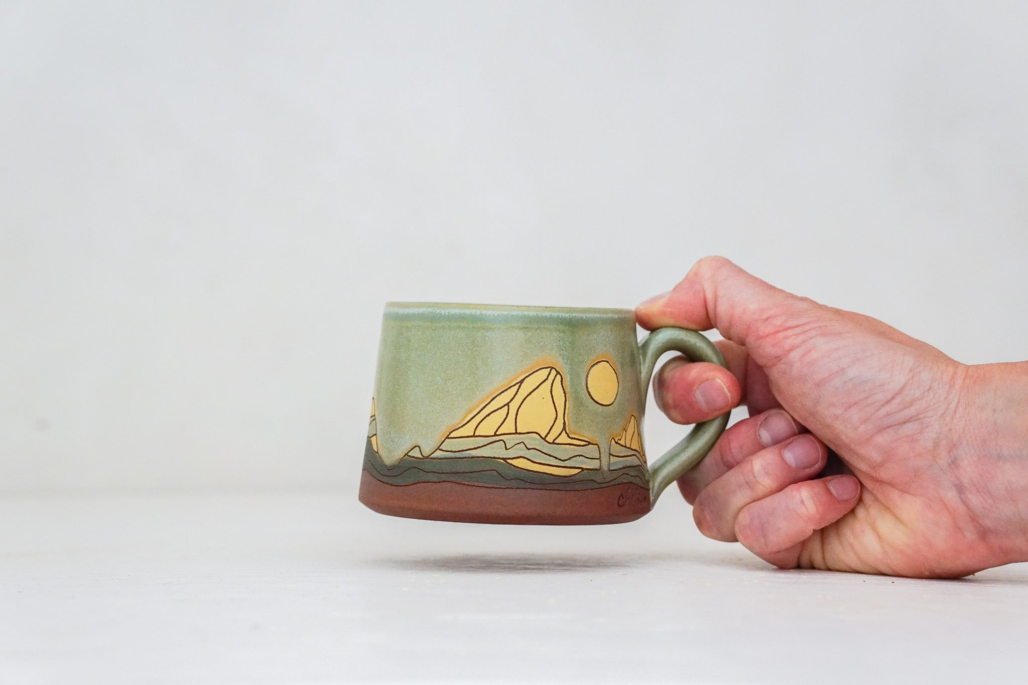E Teton moon mug shortie in Sage