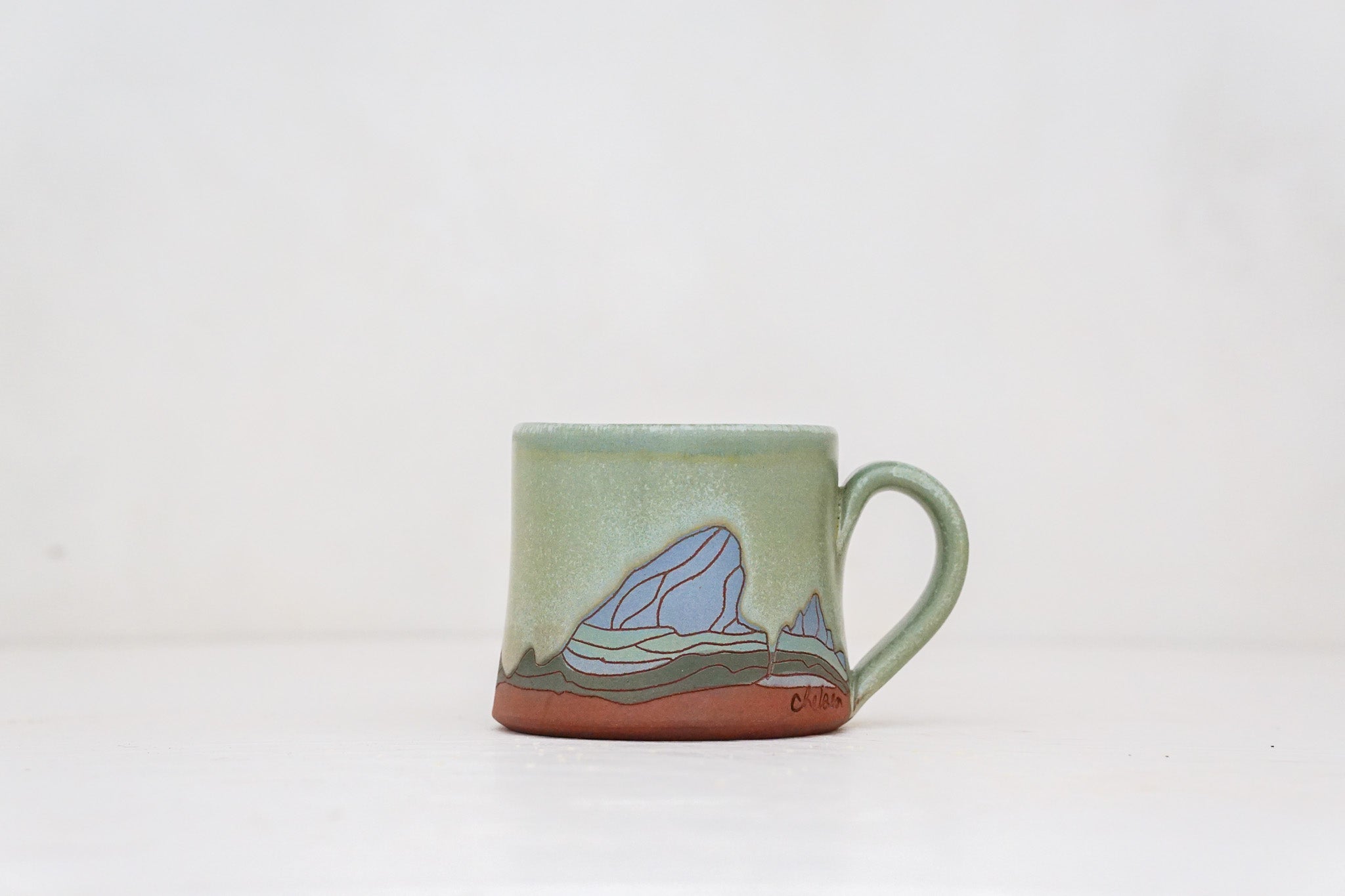 E Teton Blue Moon mug shortie in Sage