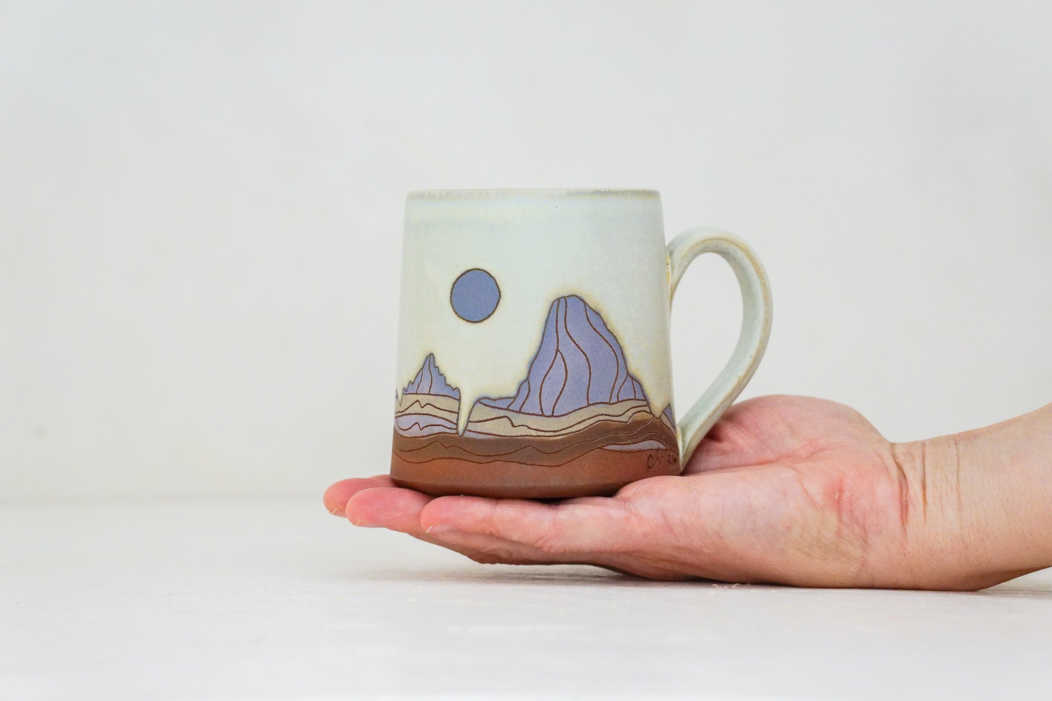 W Teton mug in Bone