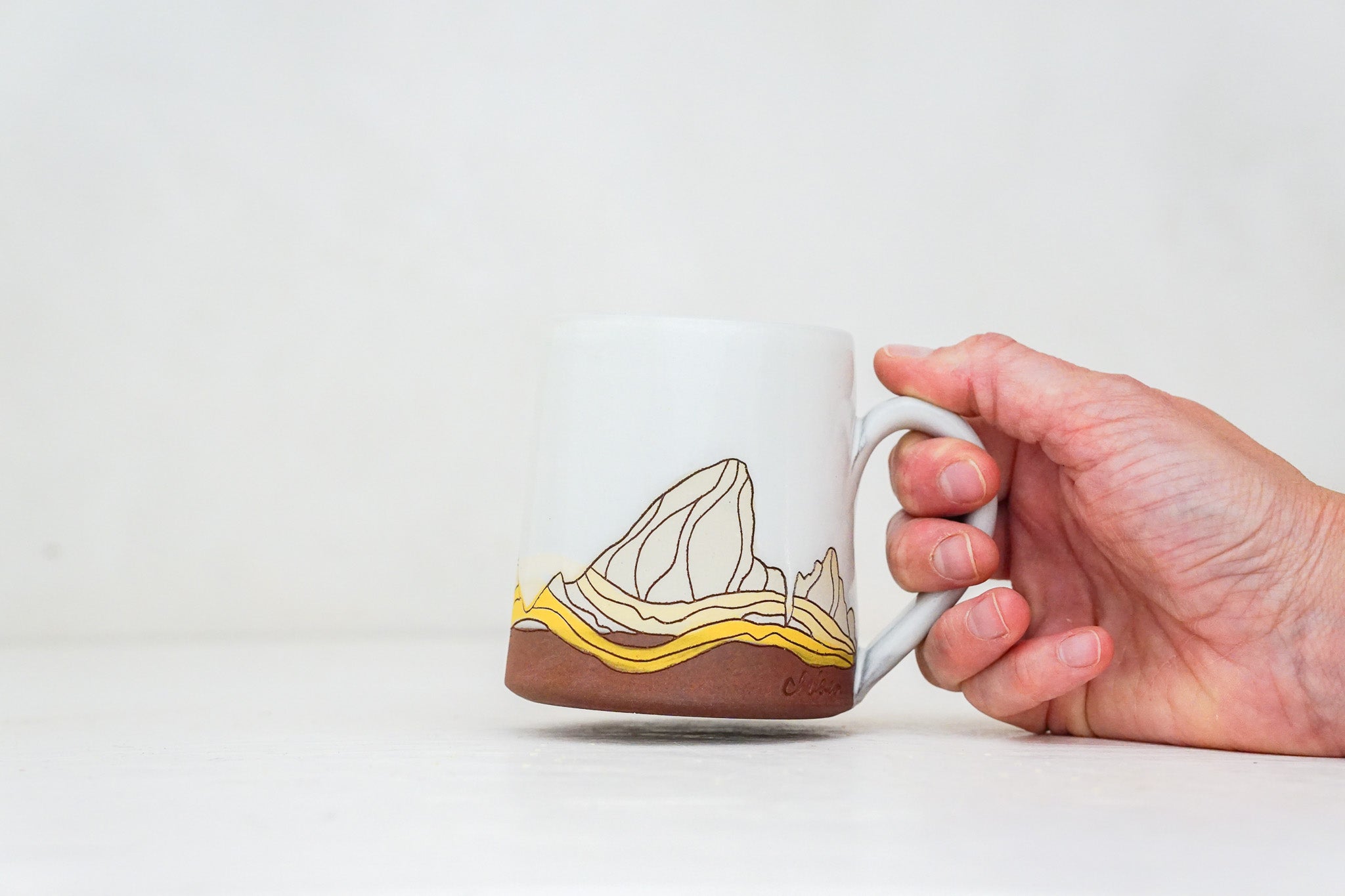 E Teton mug in White