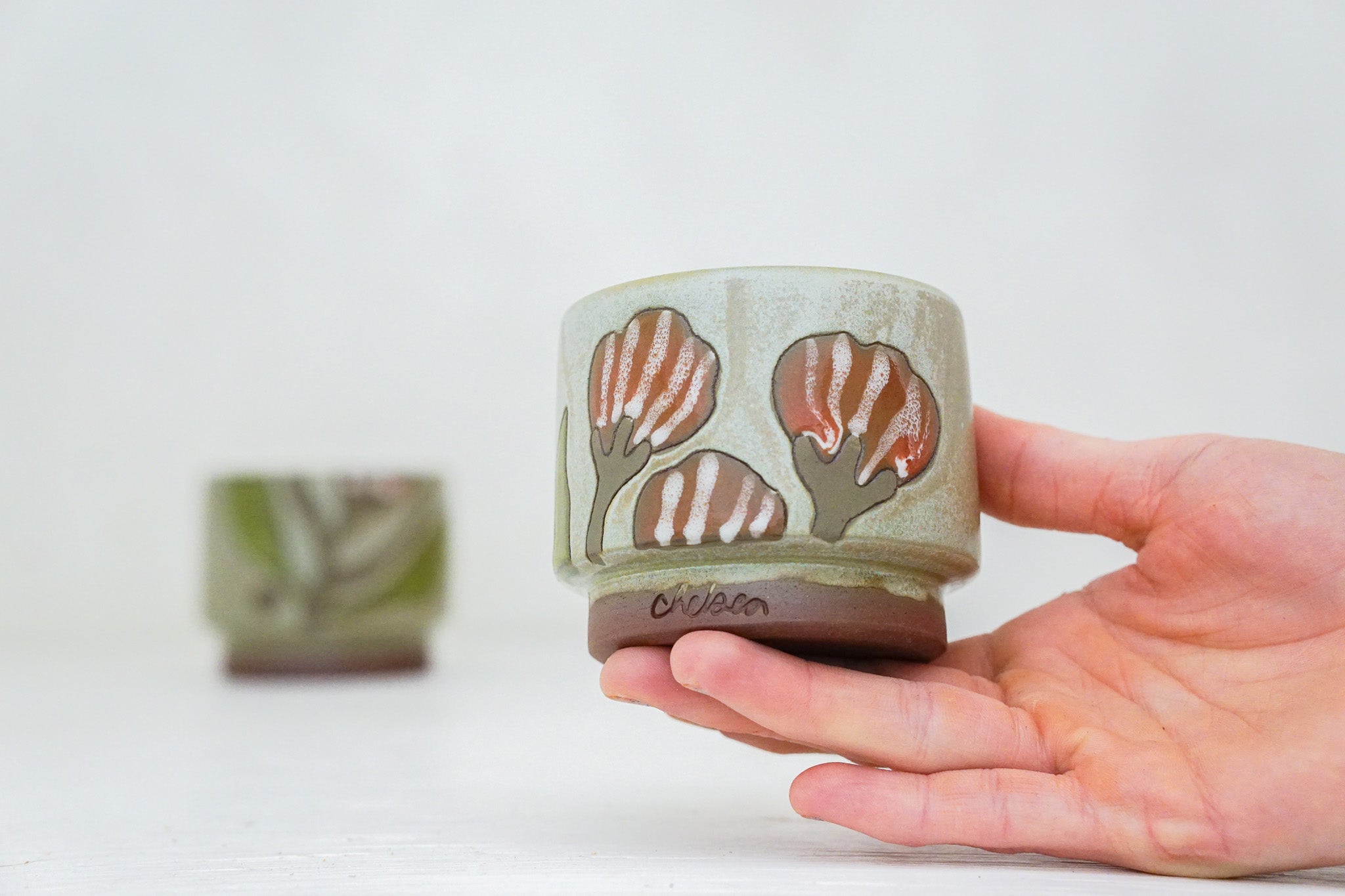 Flower POWer double stack in Sage