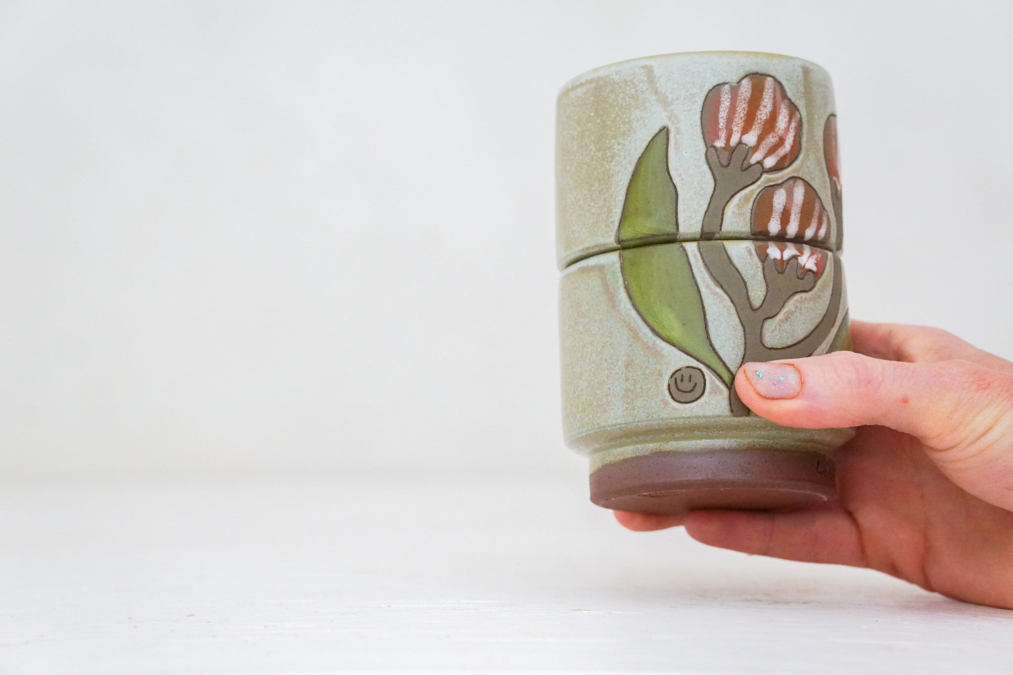 Flower POWer double stack in Sage