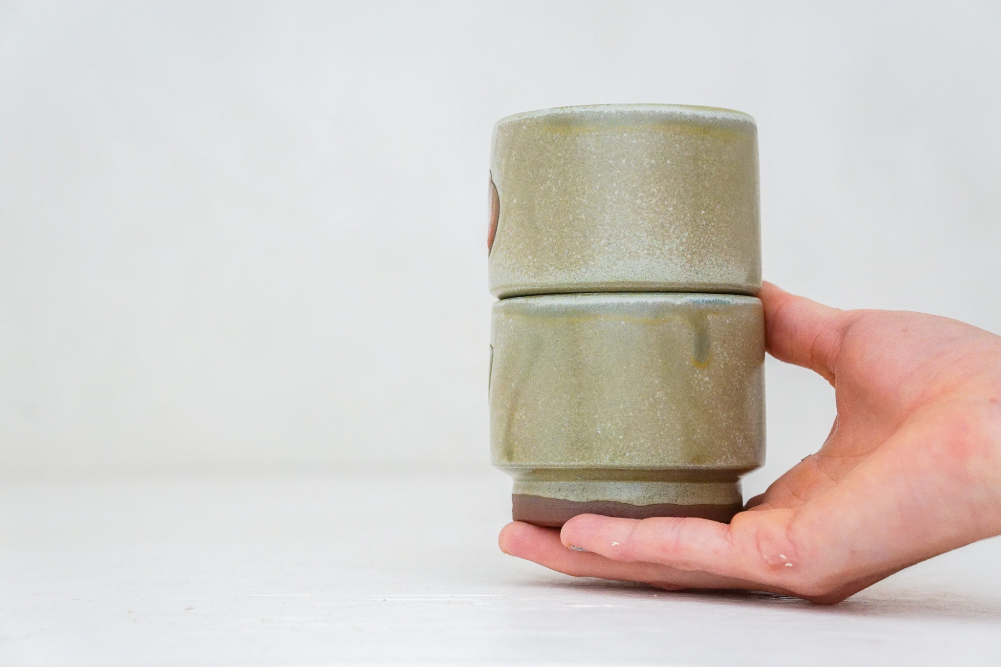 Flower POWer double stack in Sage
