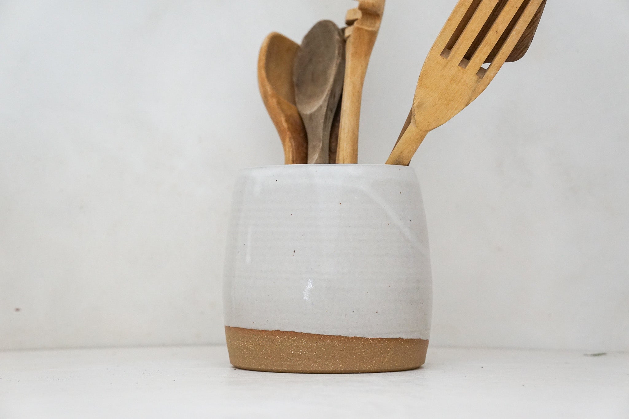 White Utensil Holder*