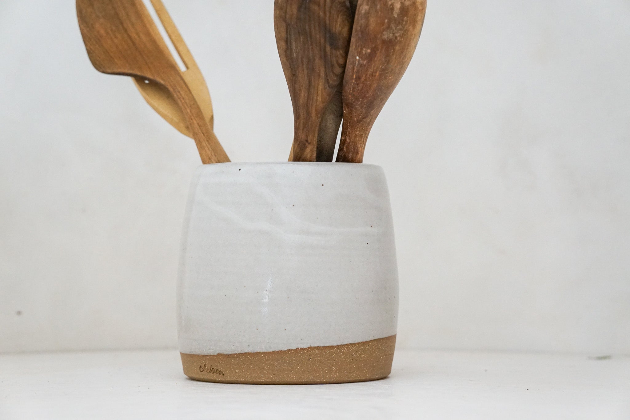 White Utensil Holder*