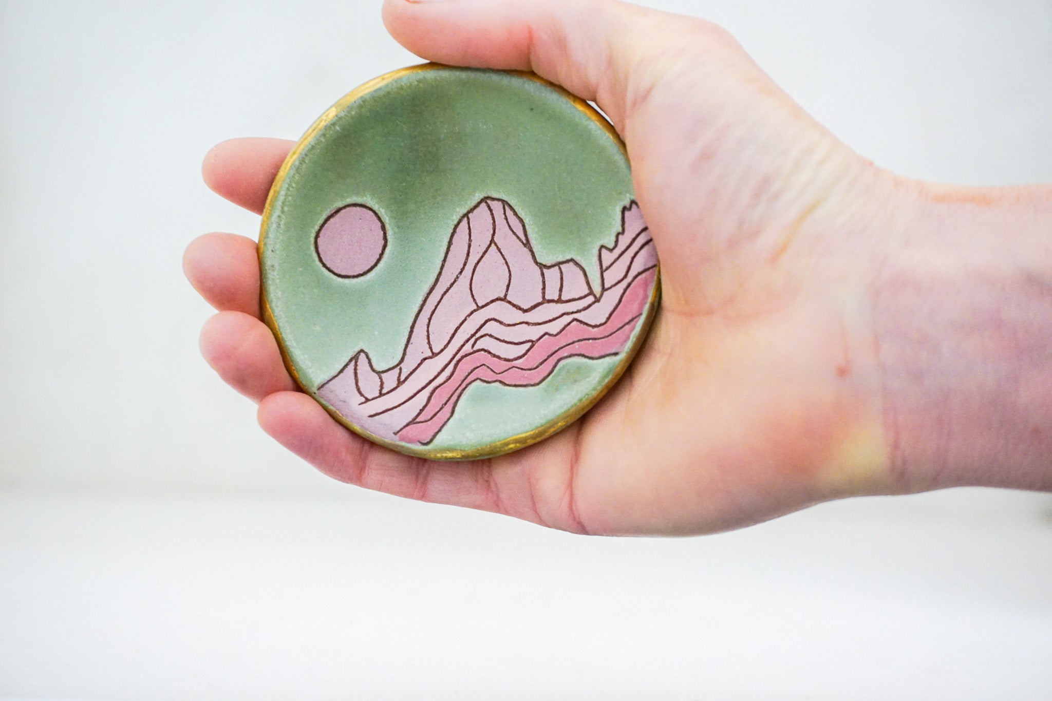 E Teton ring dish in Sage