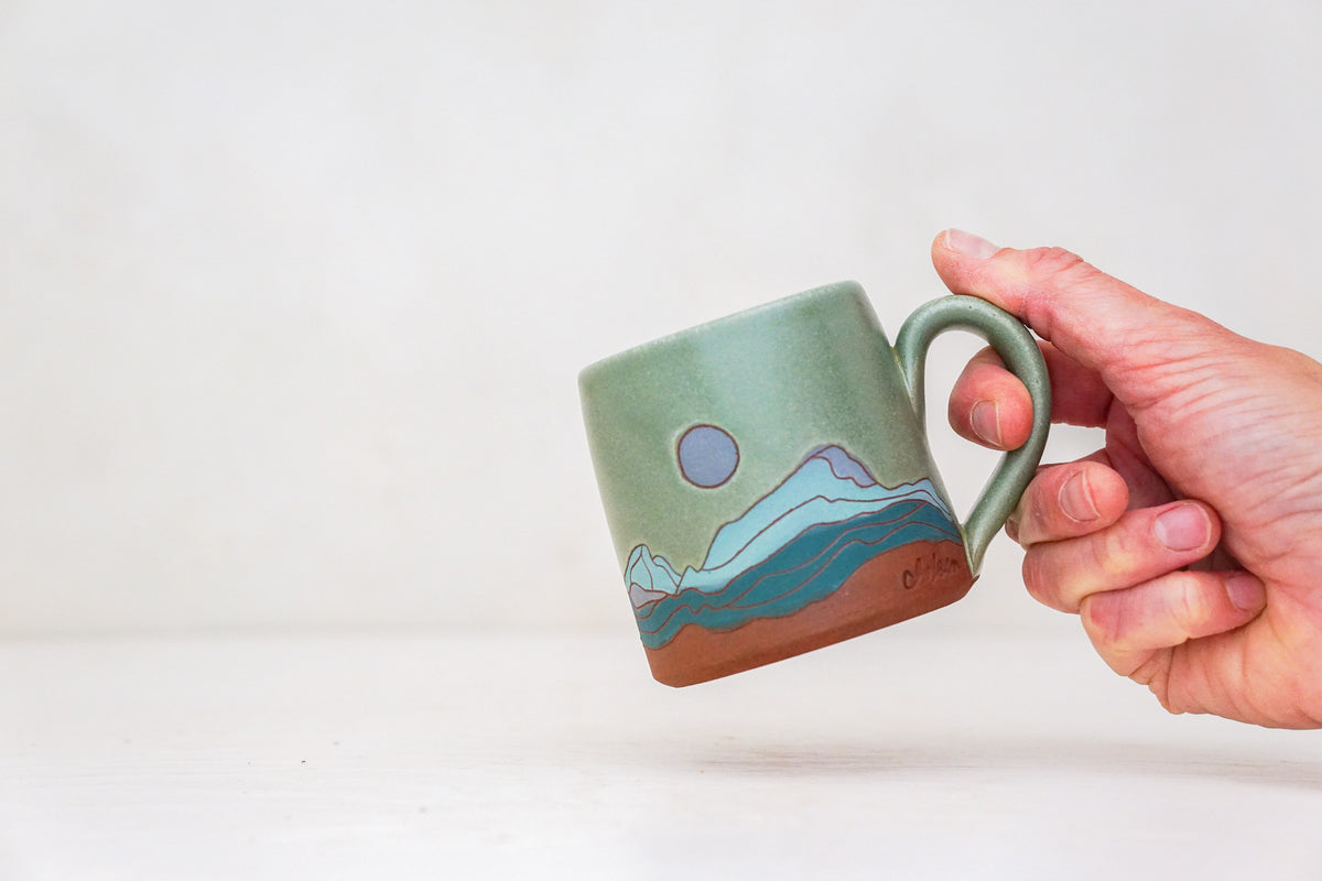 Mtn Moon BB mug in Sage