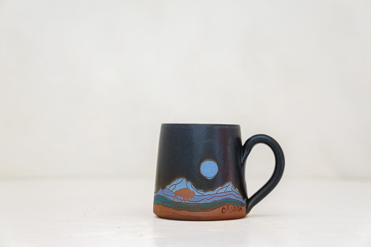Mtn Moon Bison BB mug in Darby