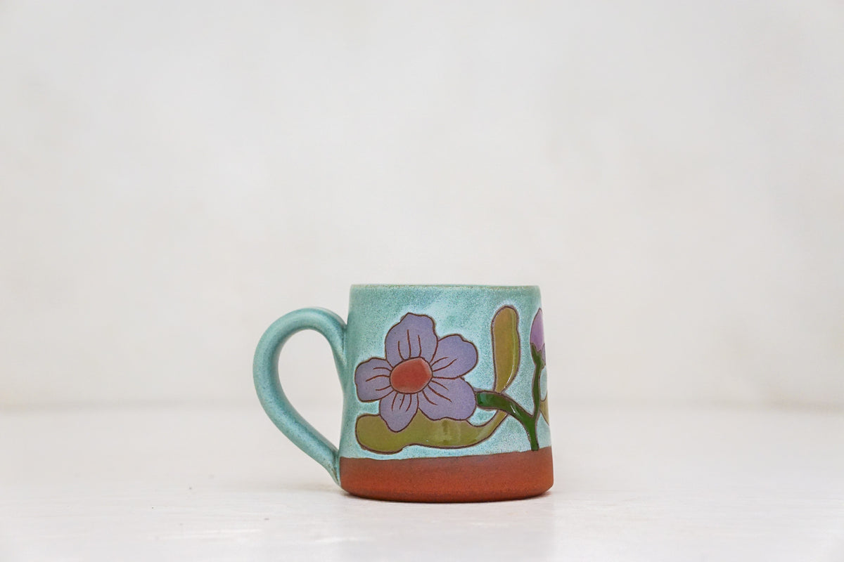 Flower BB mug in Lake