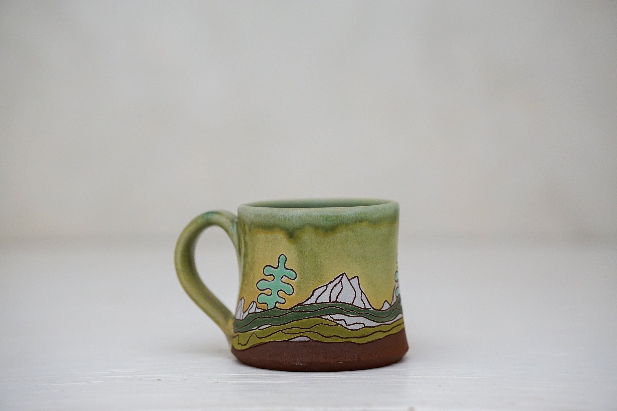 E Teton Trees Mini Mug in Sage