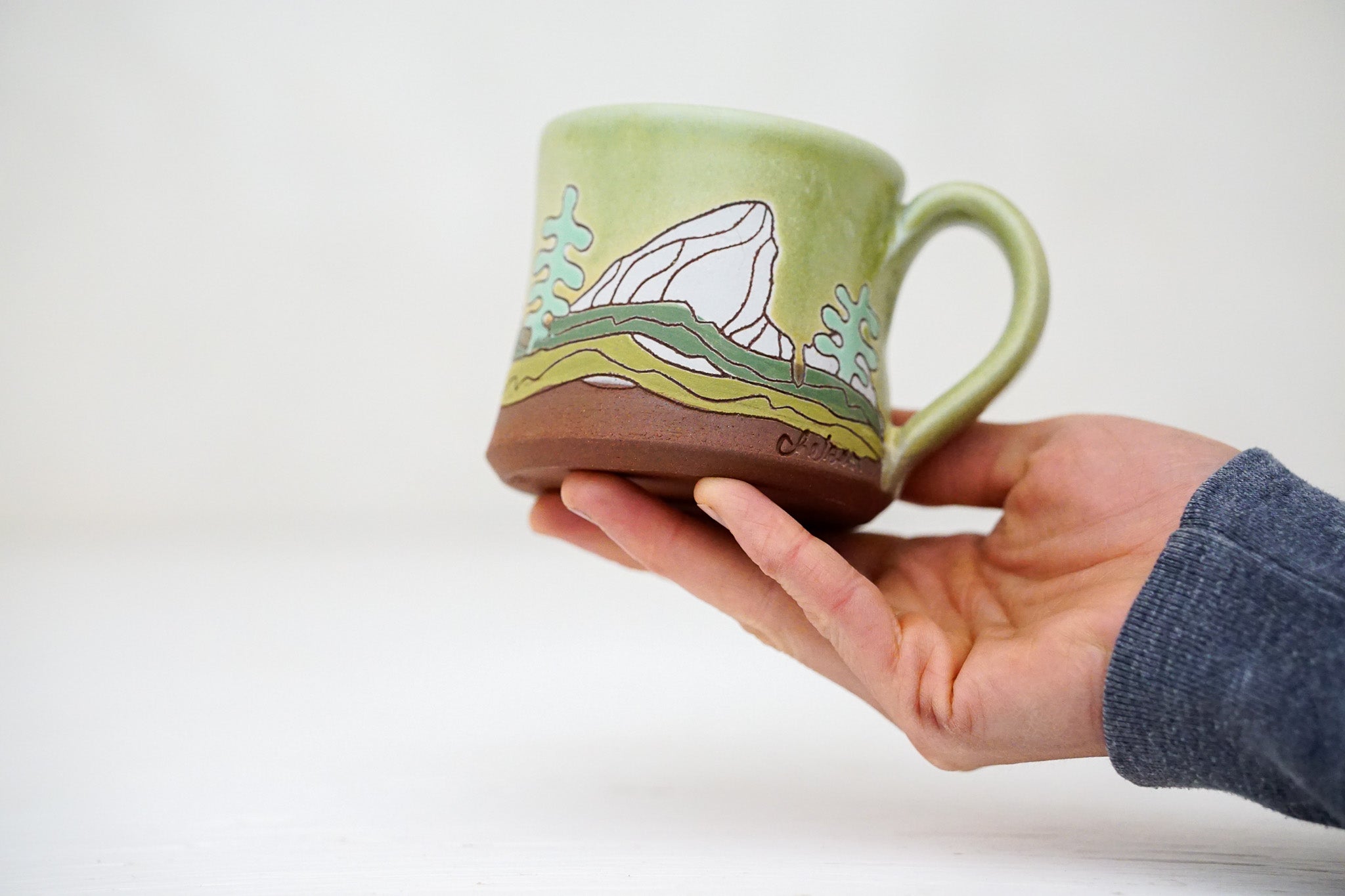 E Teton Trees Mini Mug in Sage