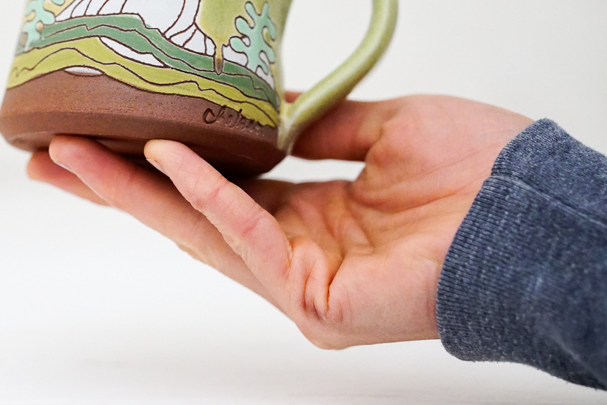 E Teton Trees Mini Mug in Sage