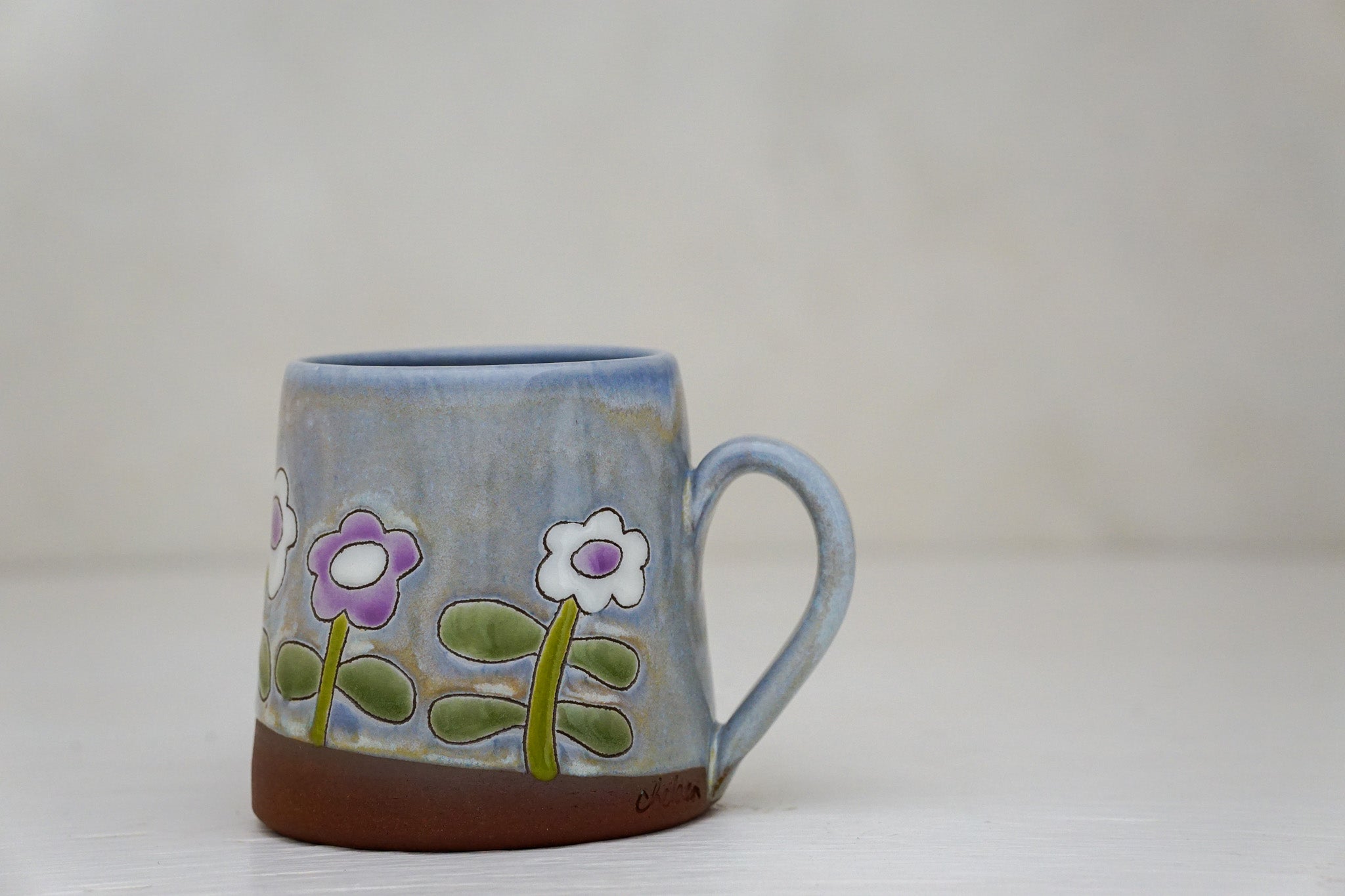 Flowers mug in Lavender Magic