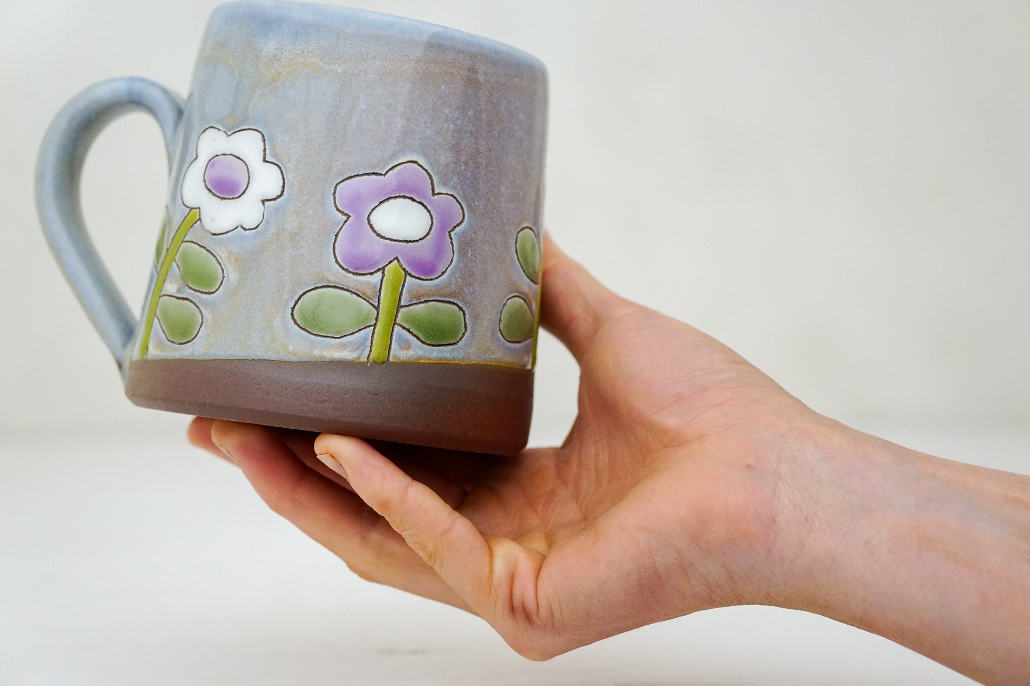 Flowers mug in Lavender Magic