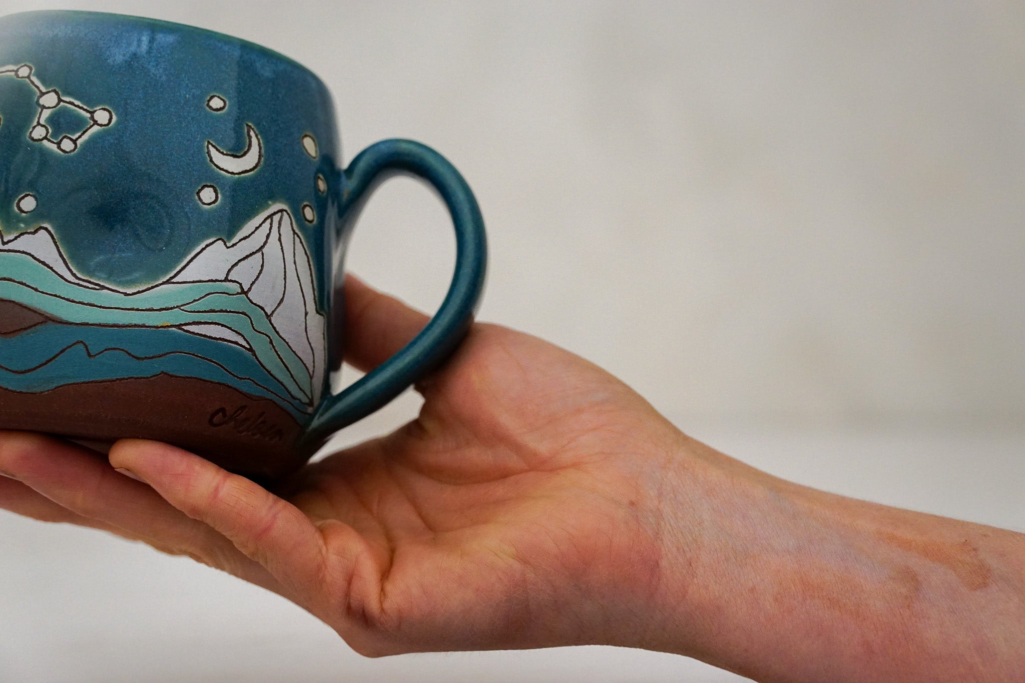 Mtn Dipper Plump mug in Huckleberry