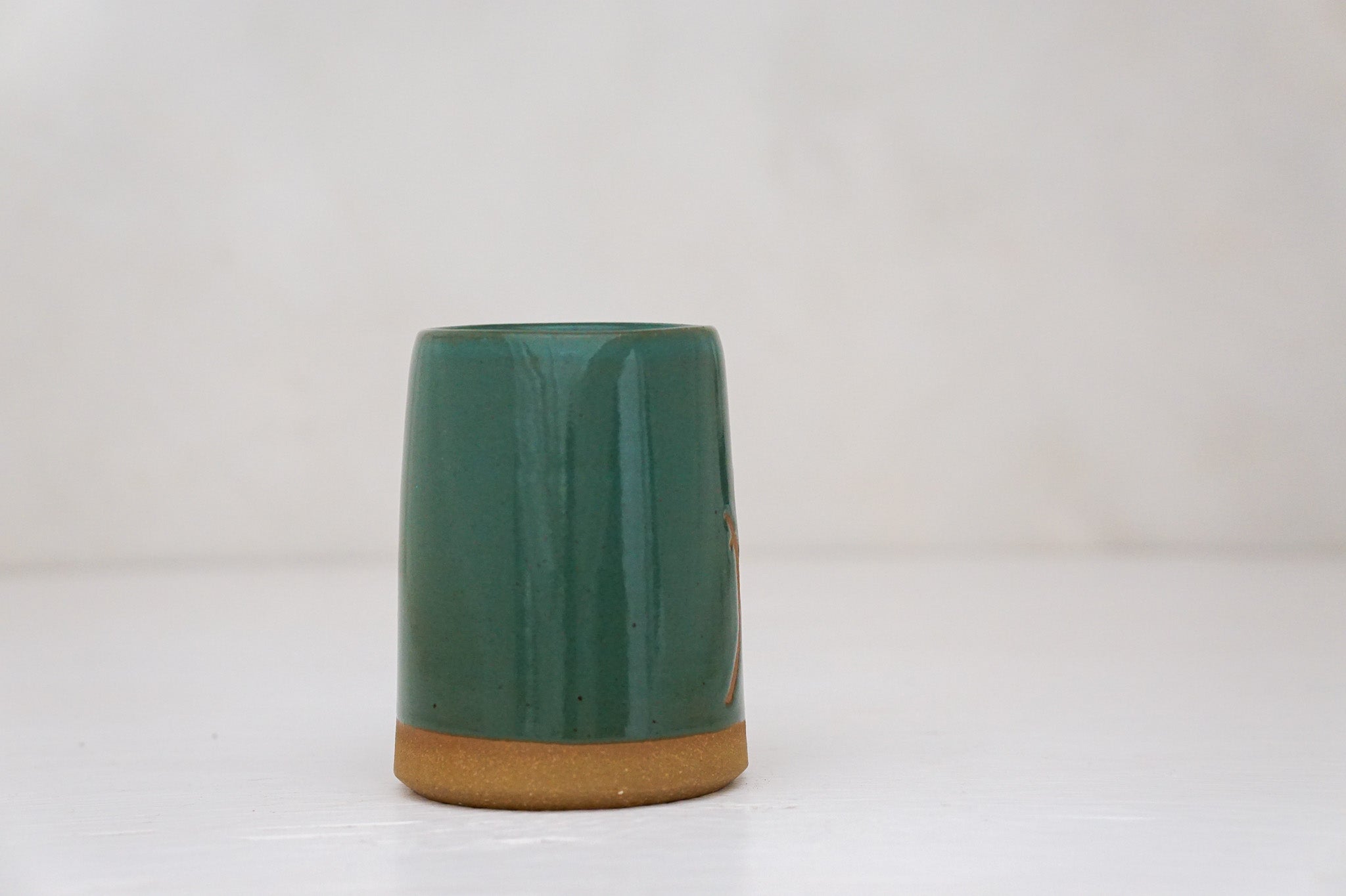 Brown clay Indian Paintbrush Cup in Kali