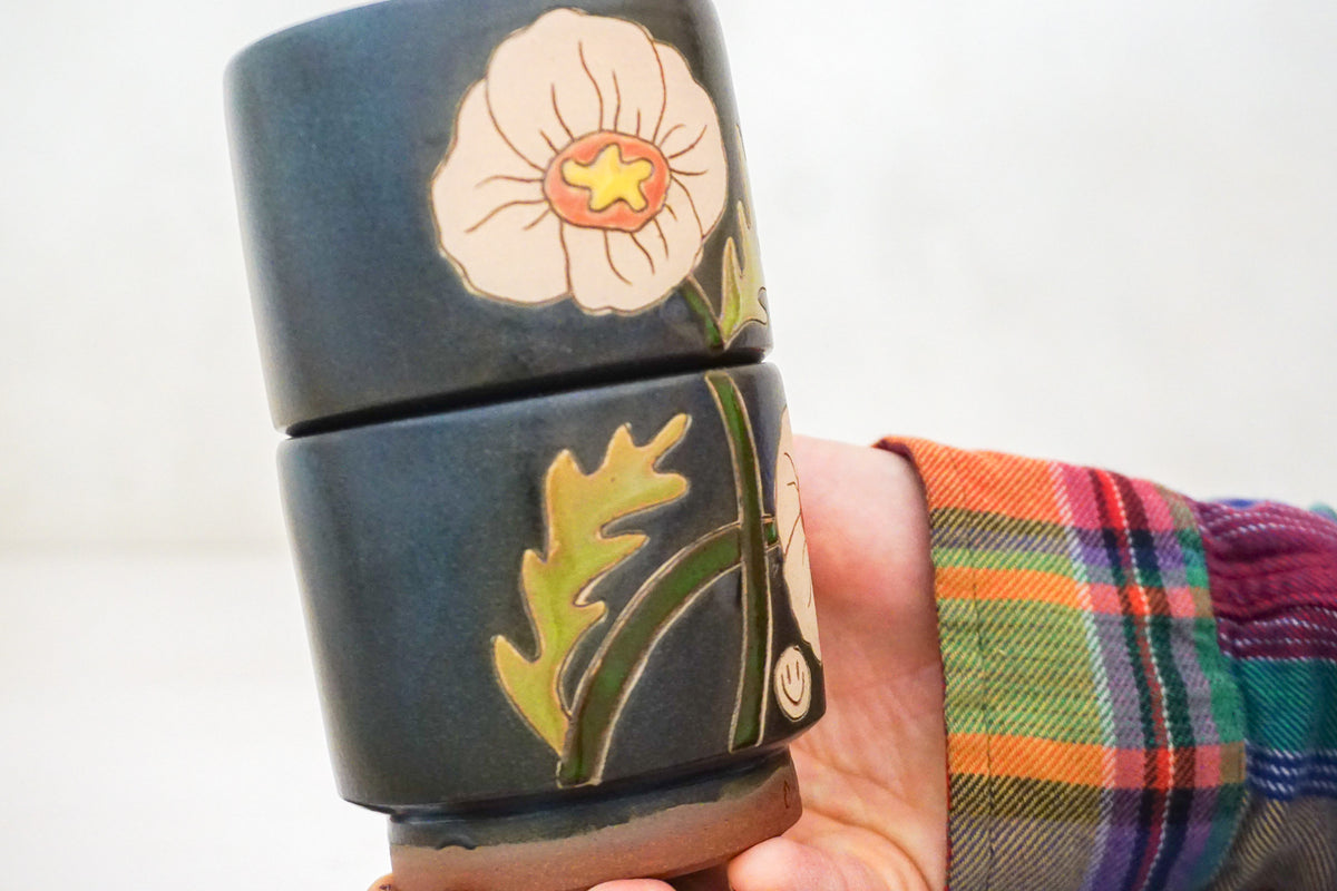Poppy stacker cups in Darby