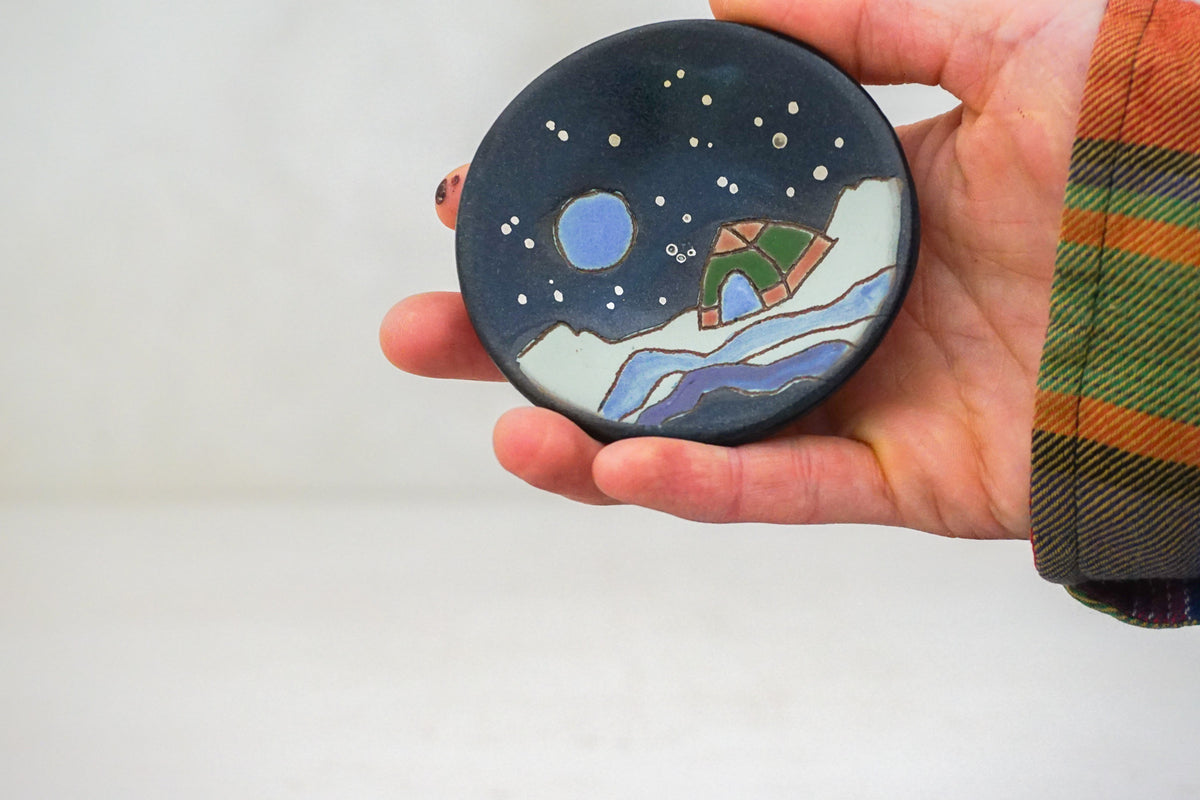 SILVER stars Camp ring dish in Darby