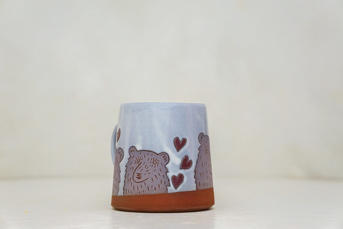 Purple Bears Hearts OG mug in White