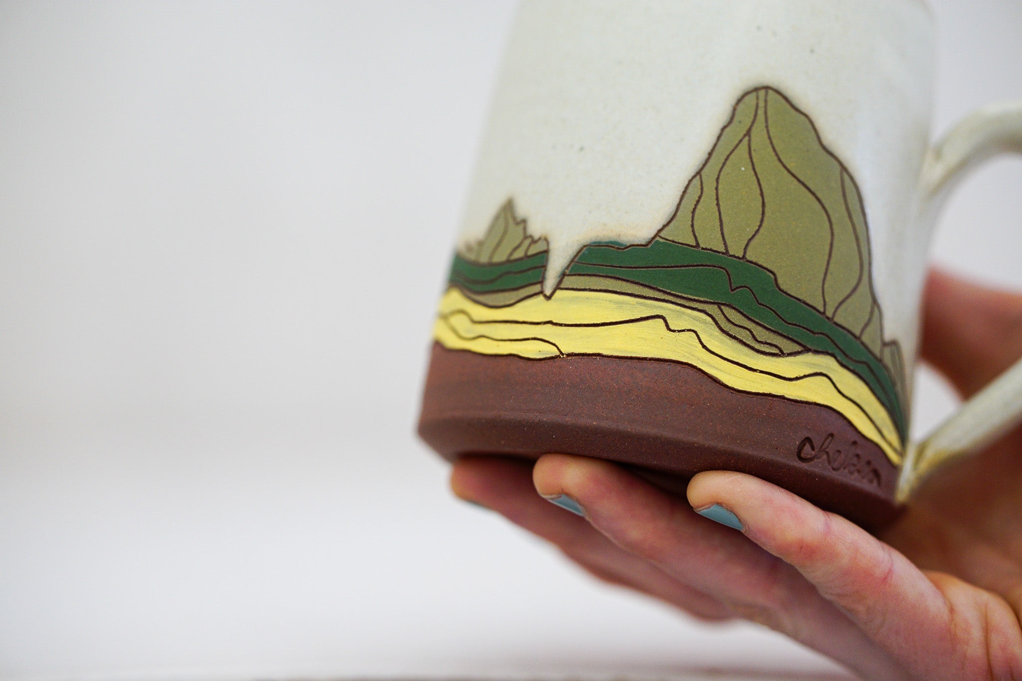 W Teton in Bone green slip