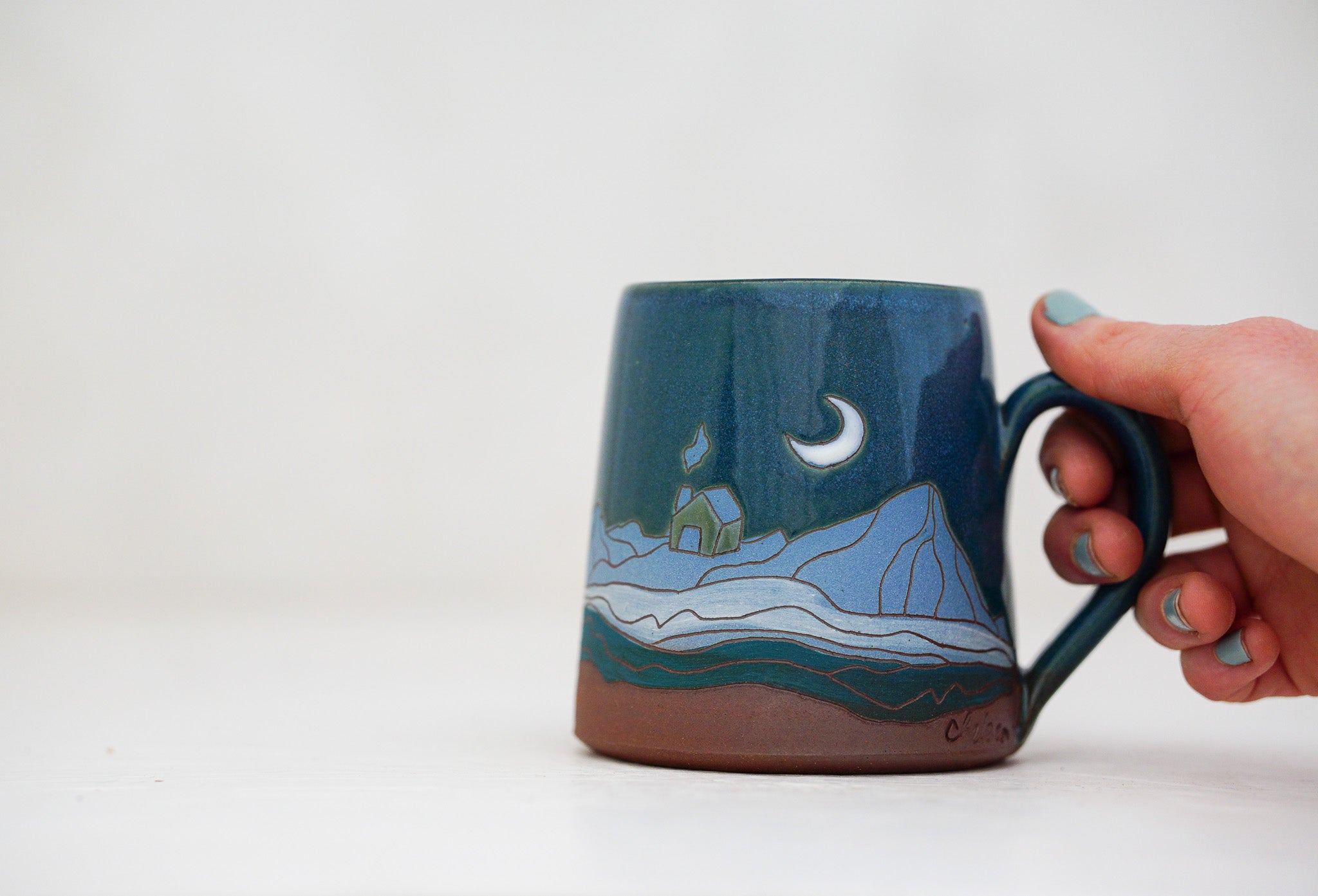 Mtn house Crescent moon Mug
