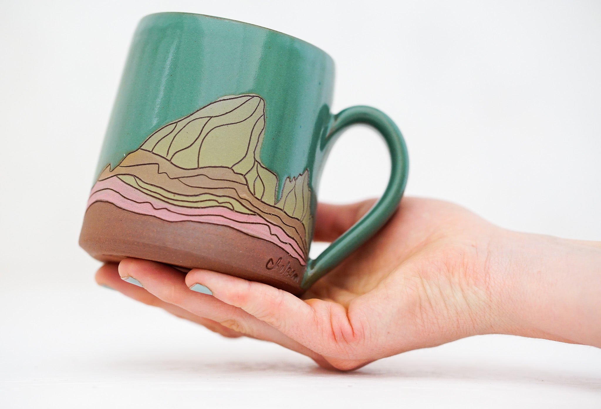 E Teton Girl Ninja Turtle mug