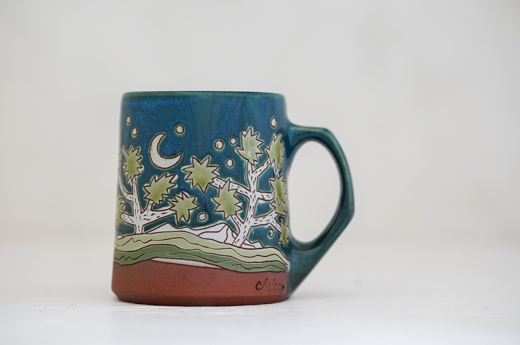 Joshua Tree mug in Huckleberry