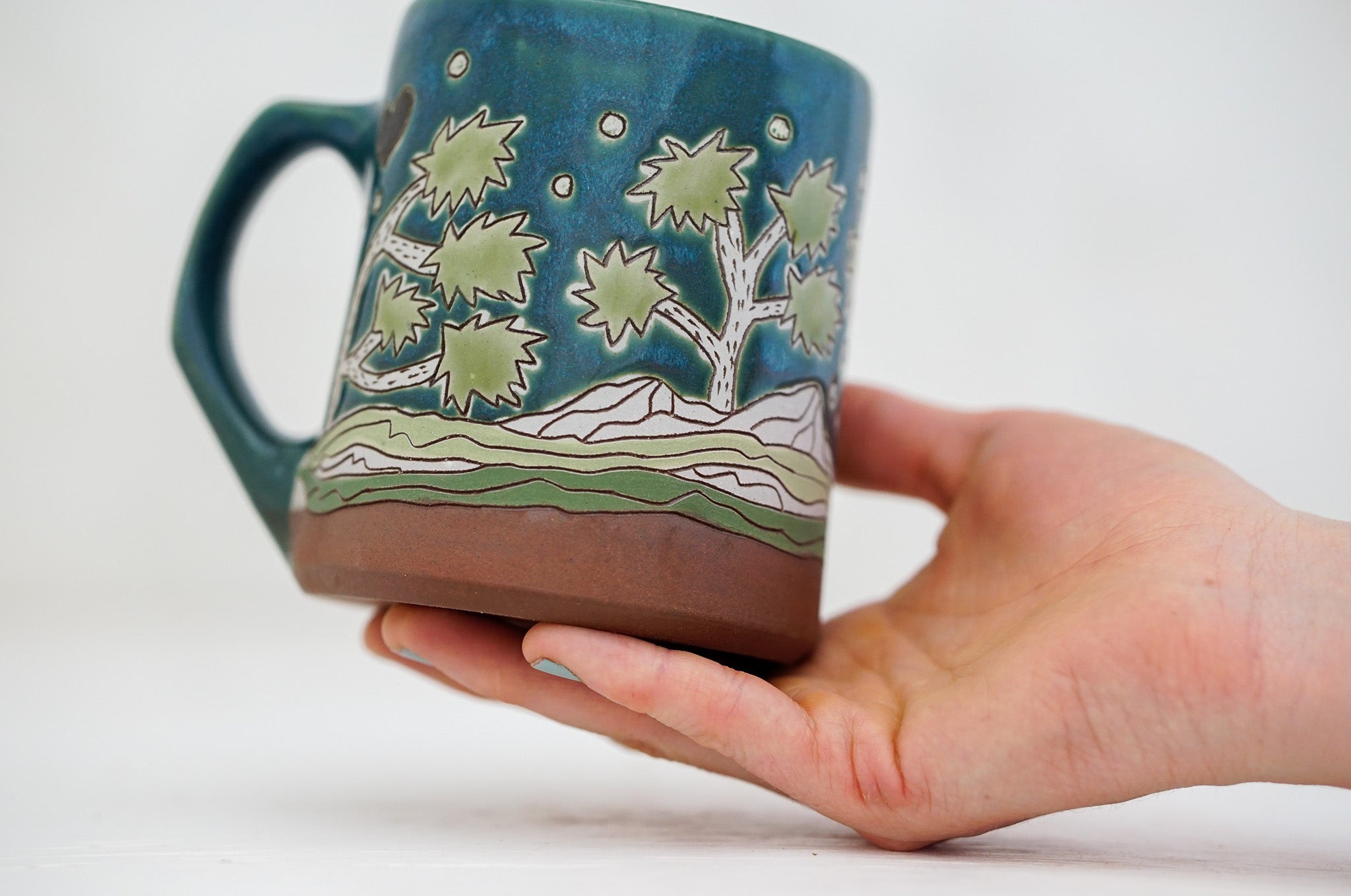 Joshua Tree mug in Huckleberry