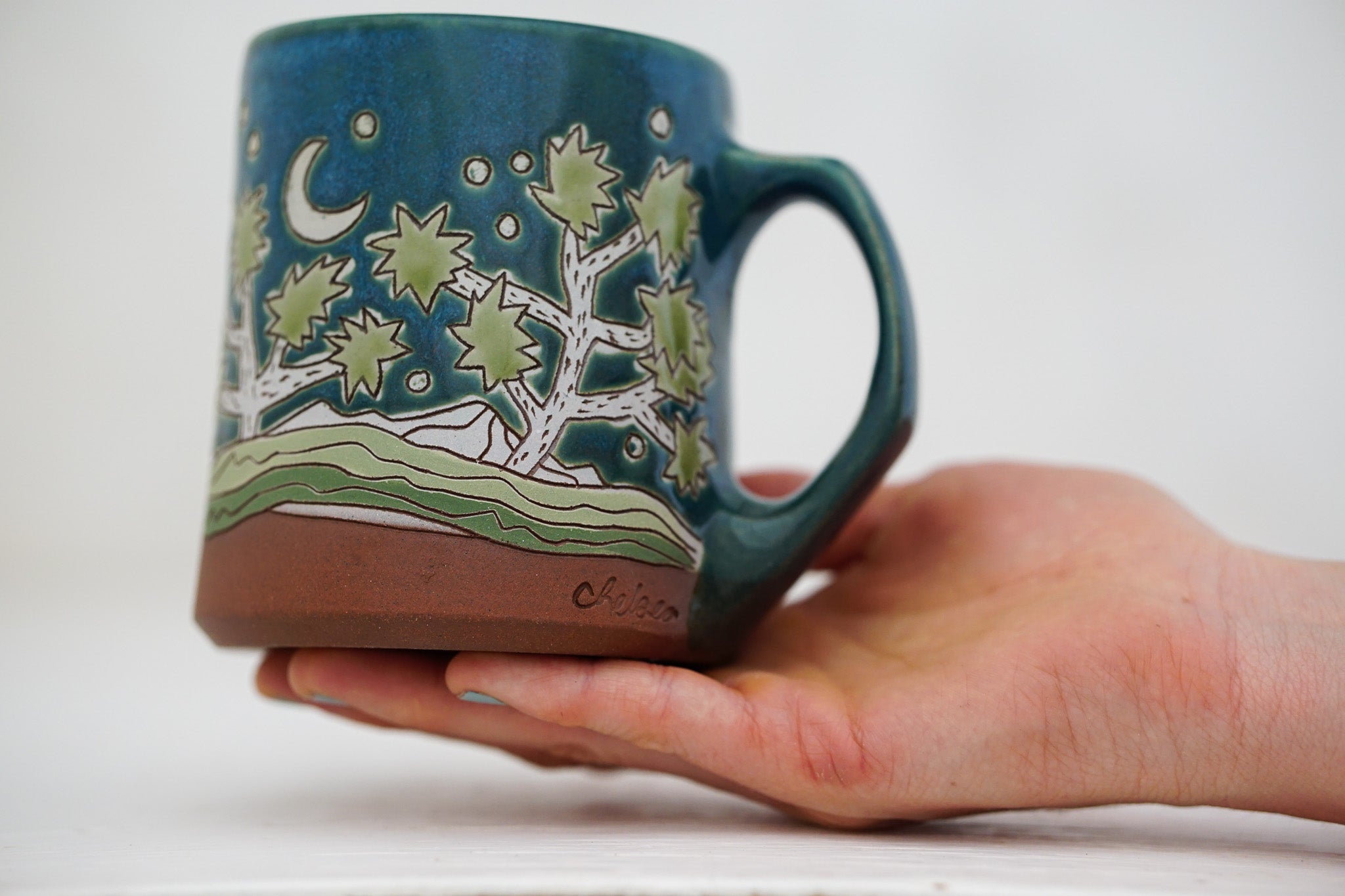 Joshua Tree mug in Huckleberry