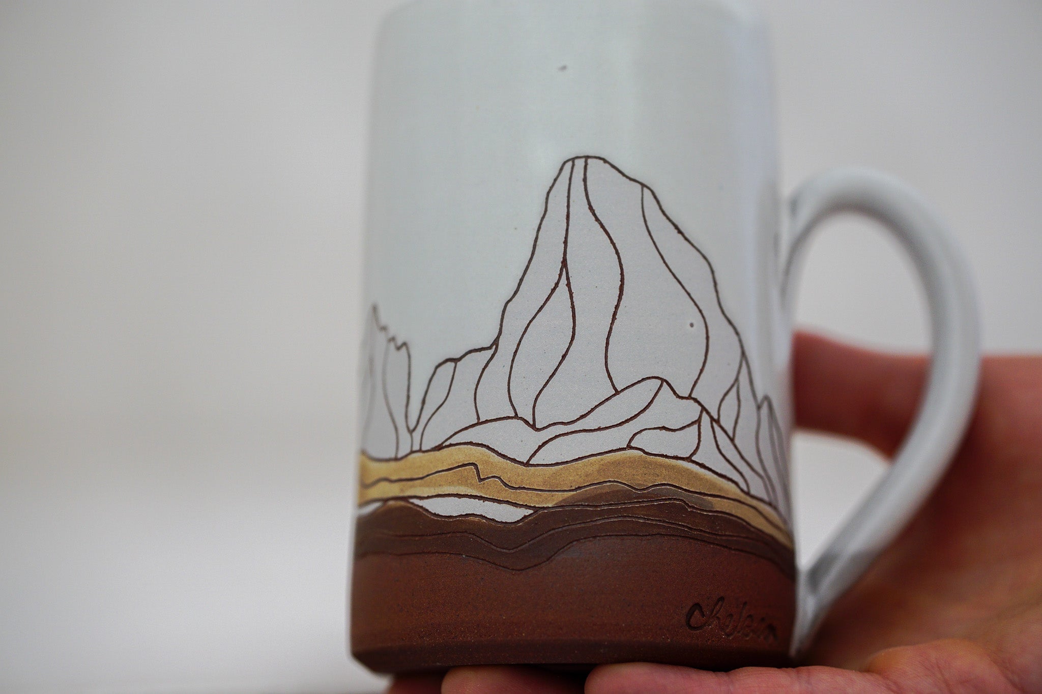 W Teton Tall mug in White