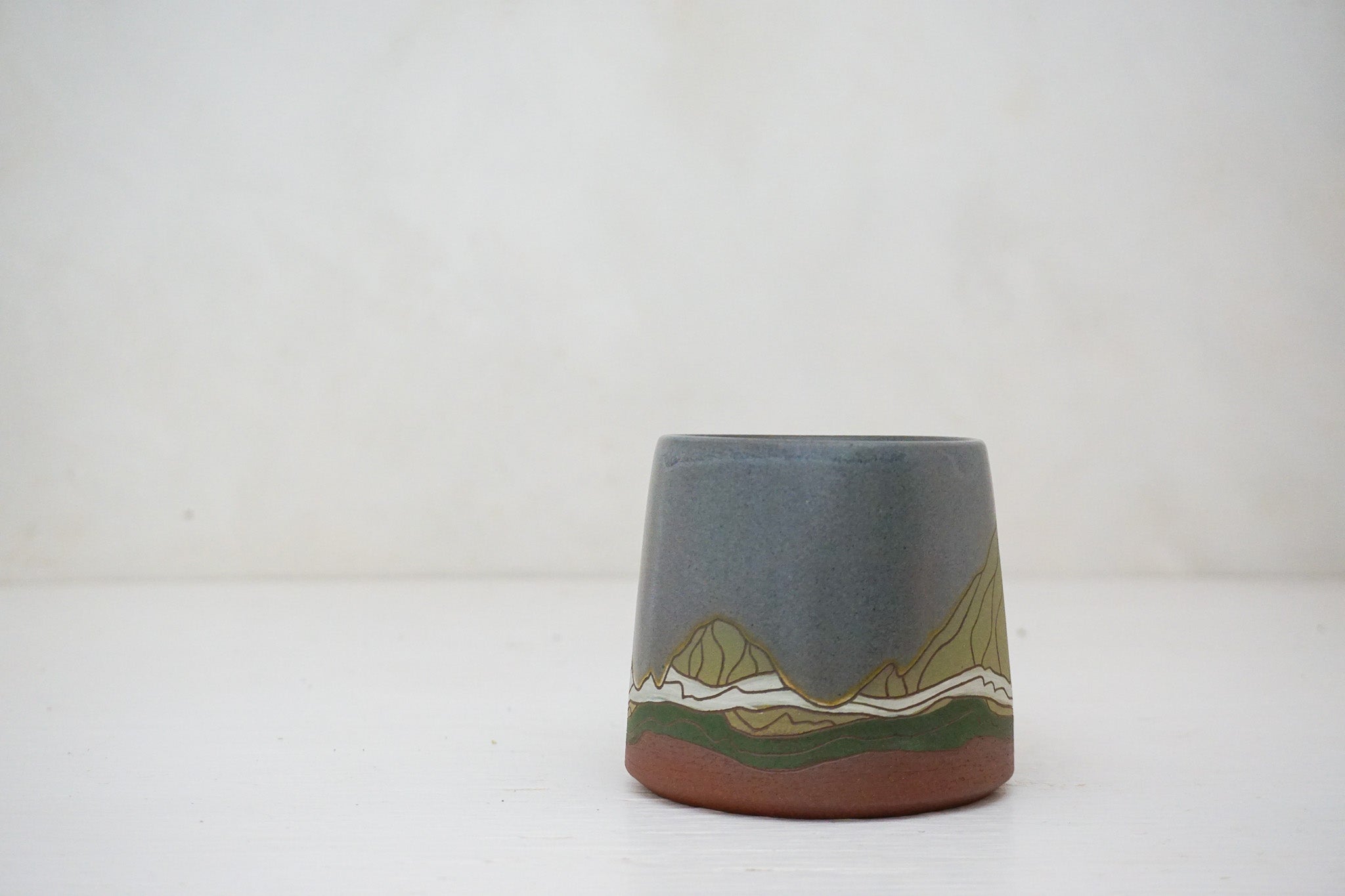E Teton greens mug in Stone