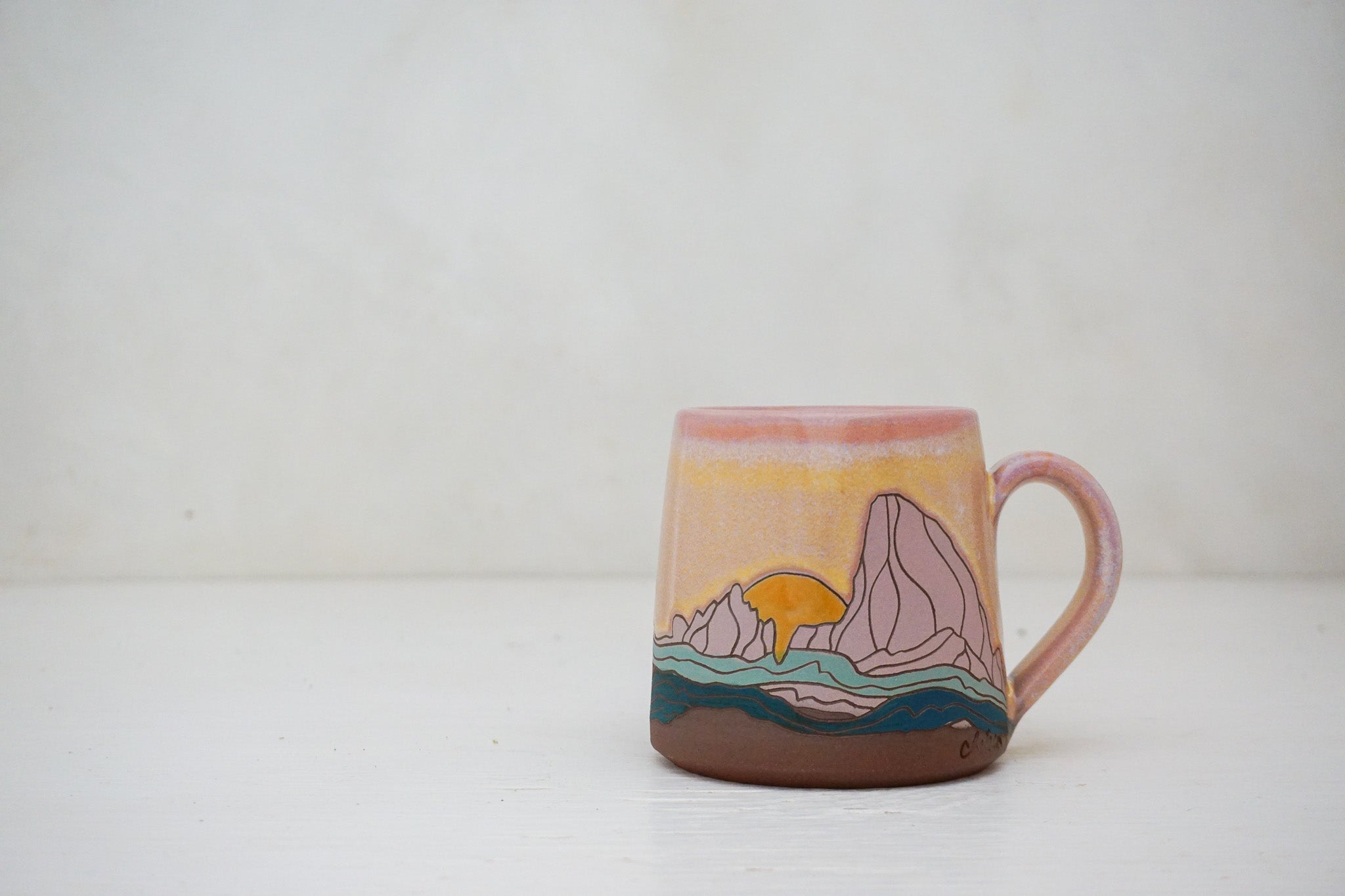 W Teton Sunrise mug in Alpenglow 2