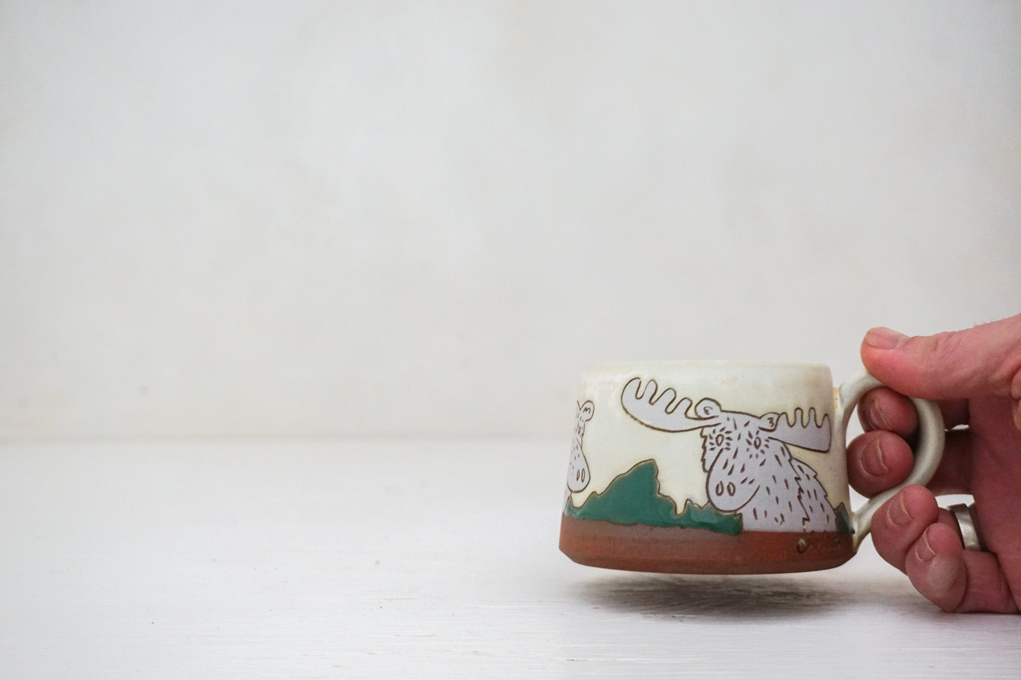 Moose & E Teton Short Mug in Bone