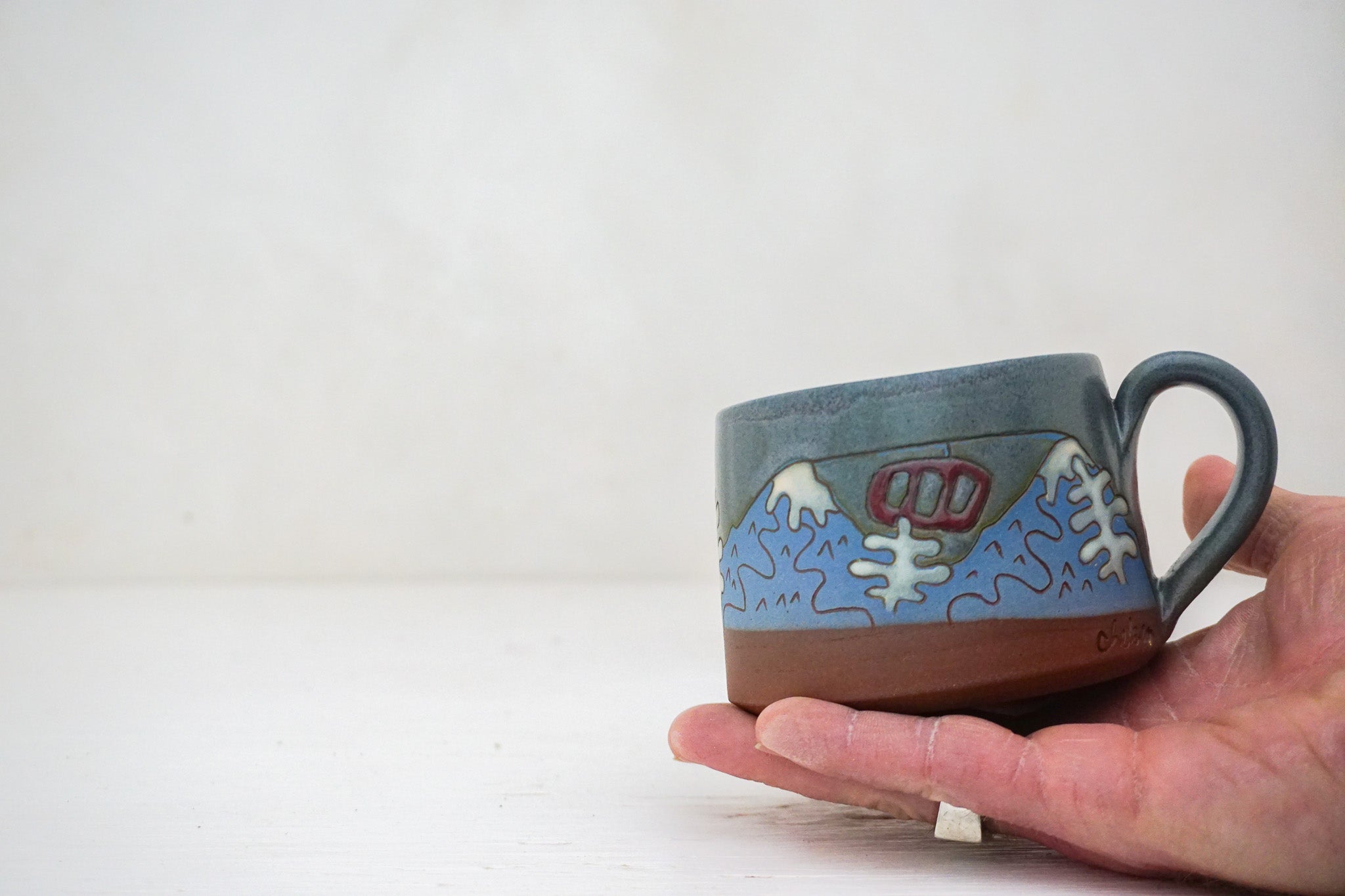 Gondola short mug in Stone