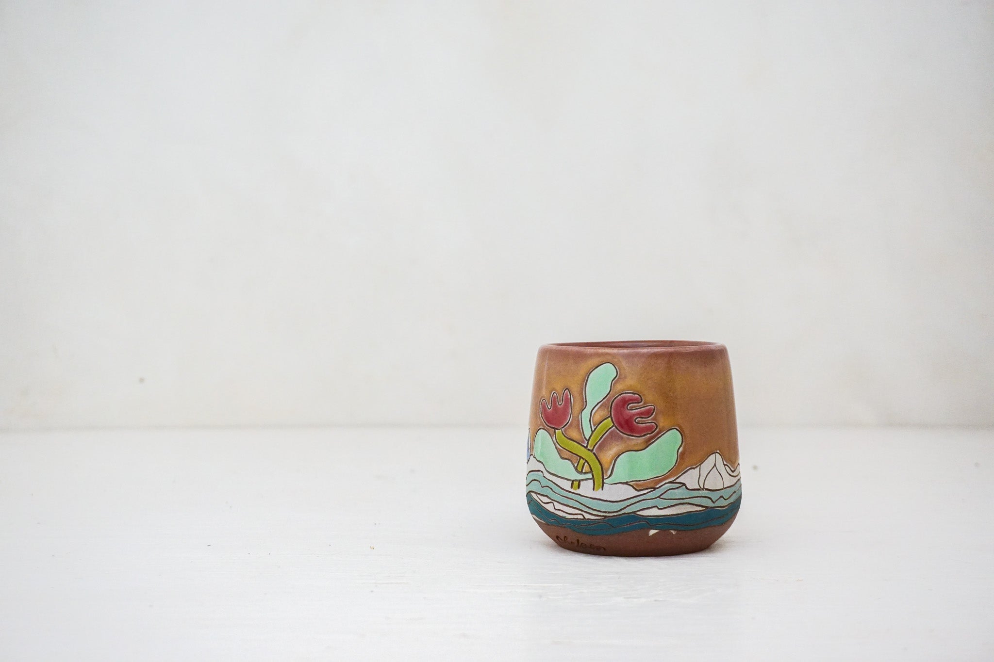 House Tulip Cup in Mulberry rust