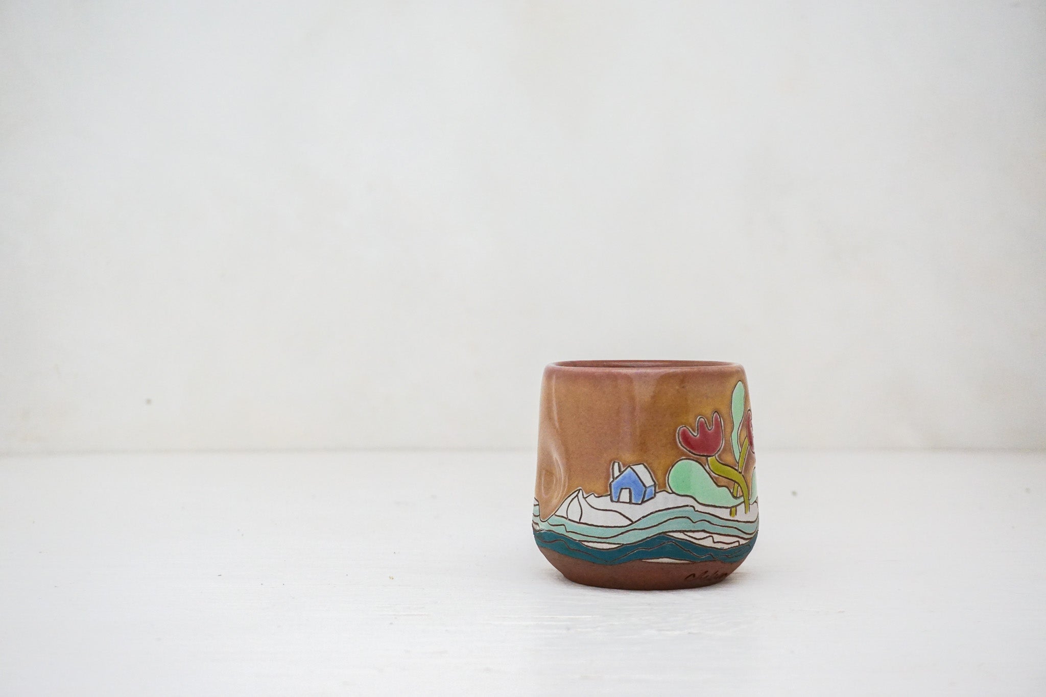 House Tulip Cup in Mulberry rust