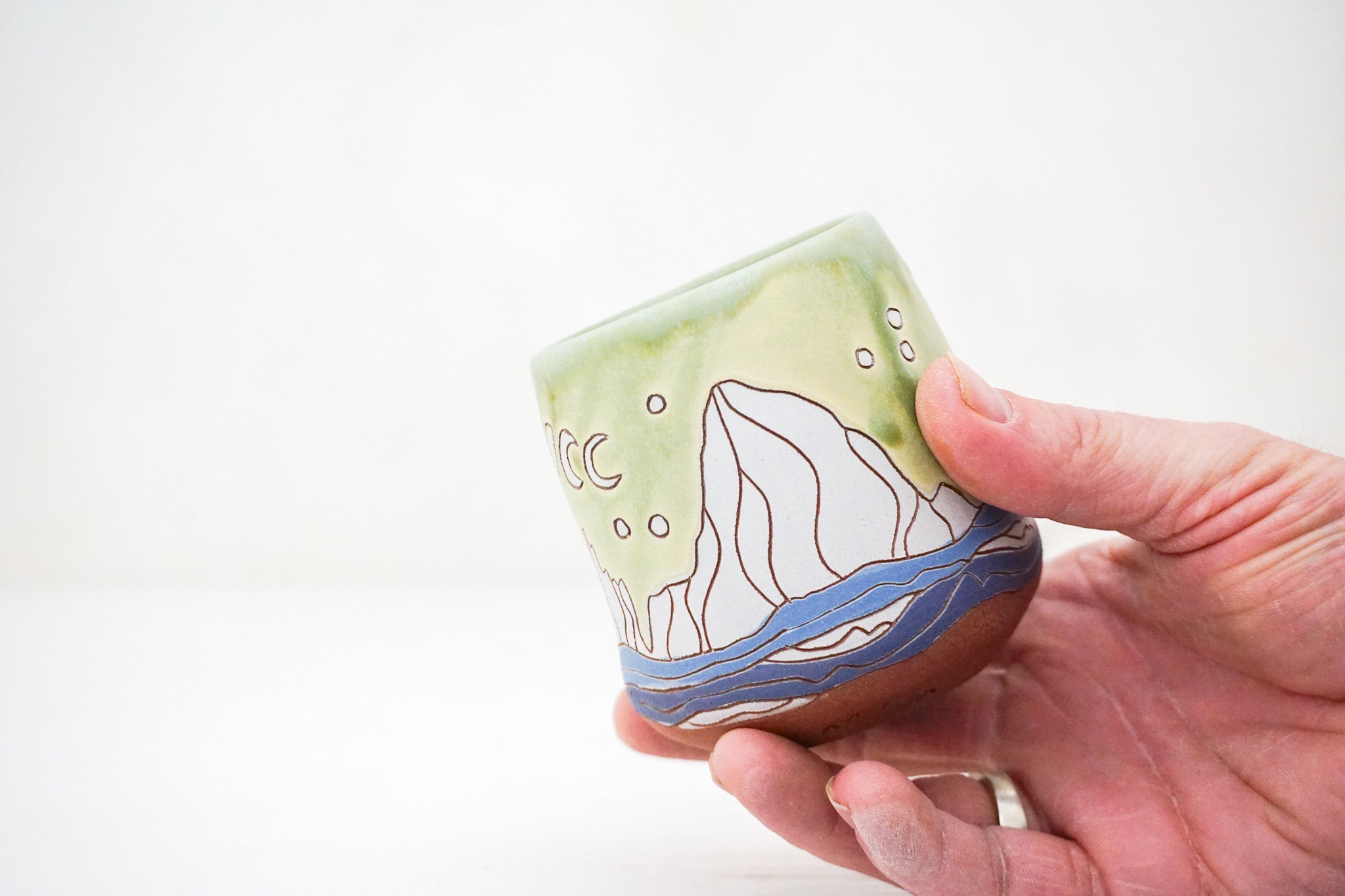 W Teton Moon Phase cup in Sage